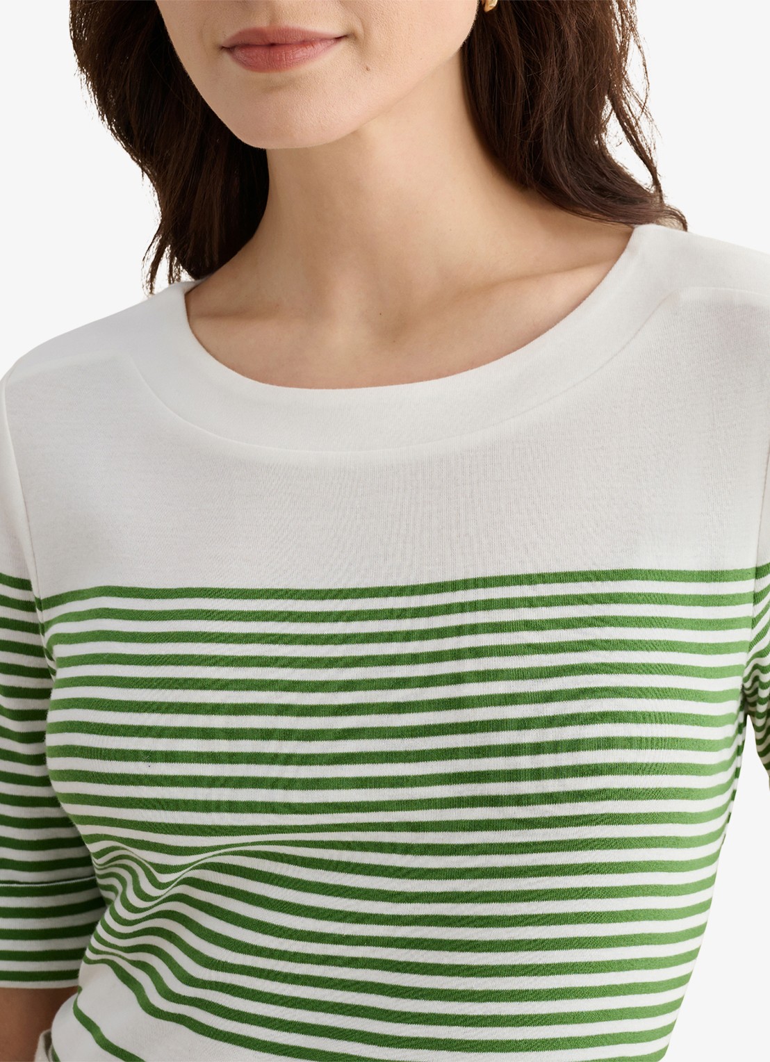 Hobbs Constance top met streepprint  - detail 5 groen