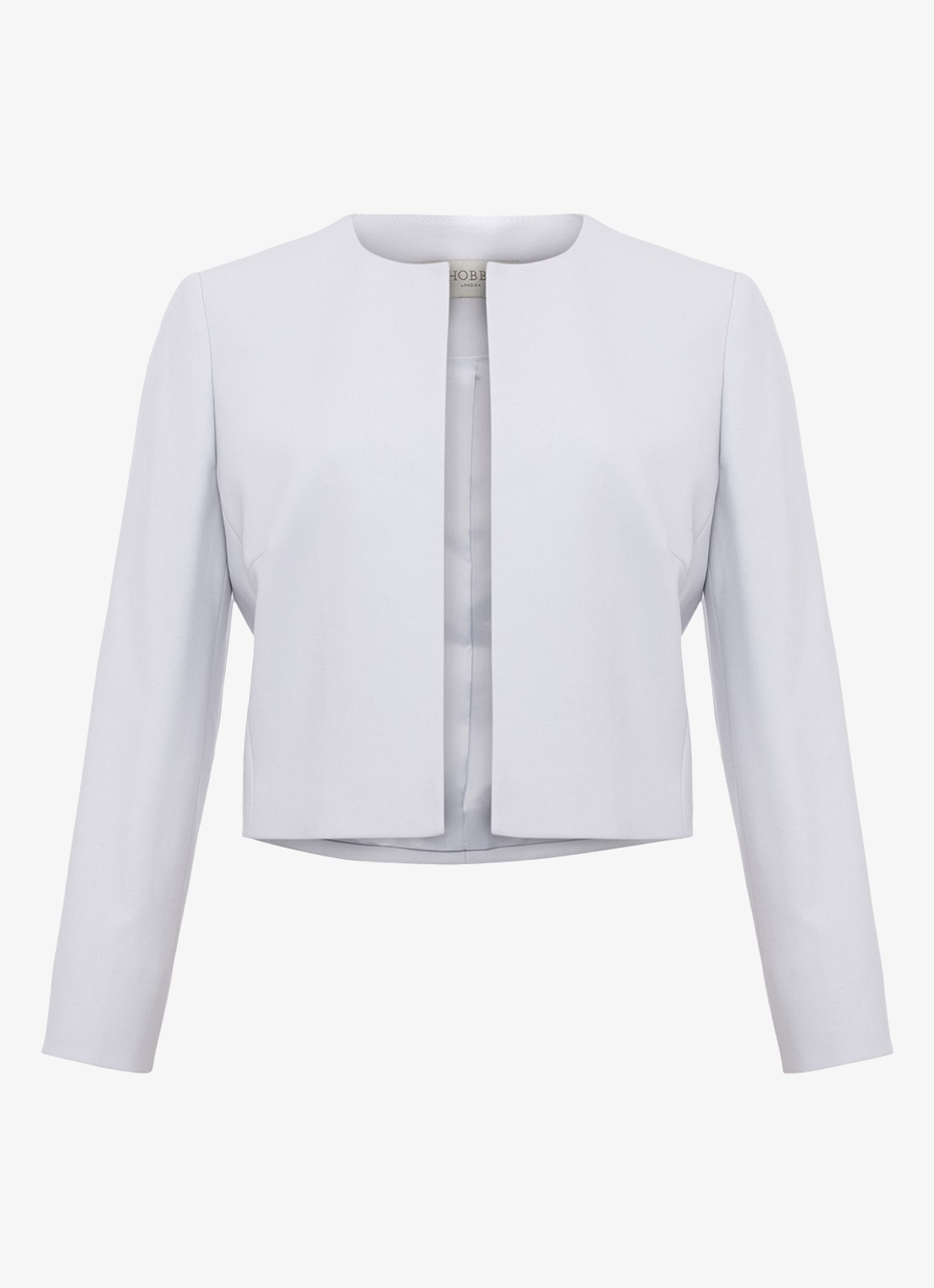 Hobbs Elize bolero met schoudervulling - voorkant 4 blauw