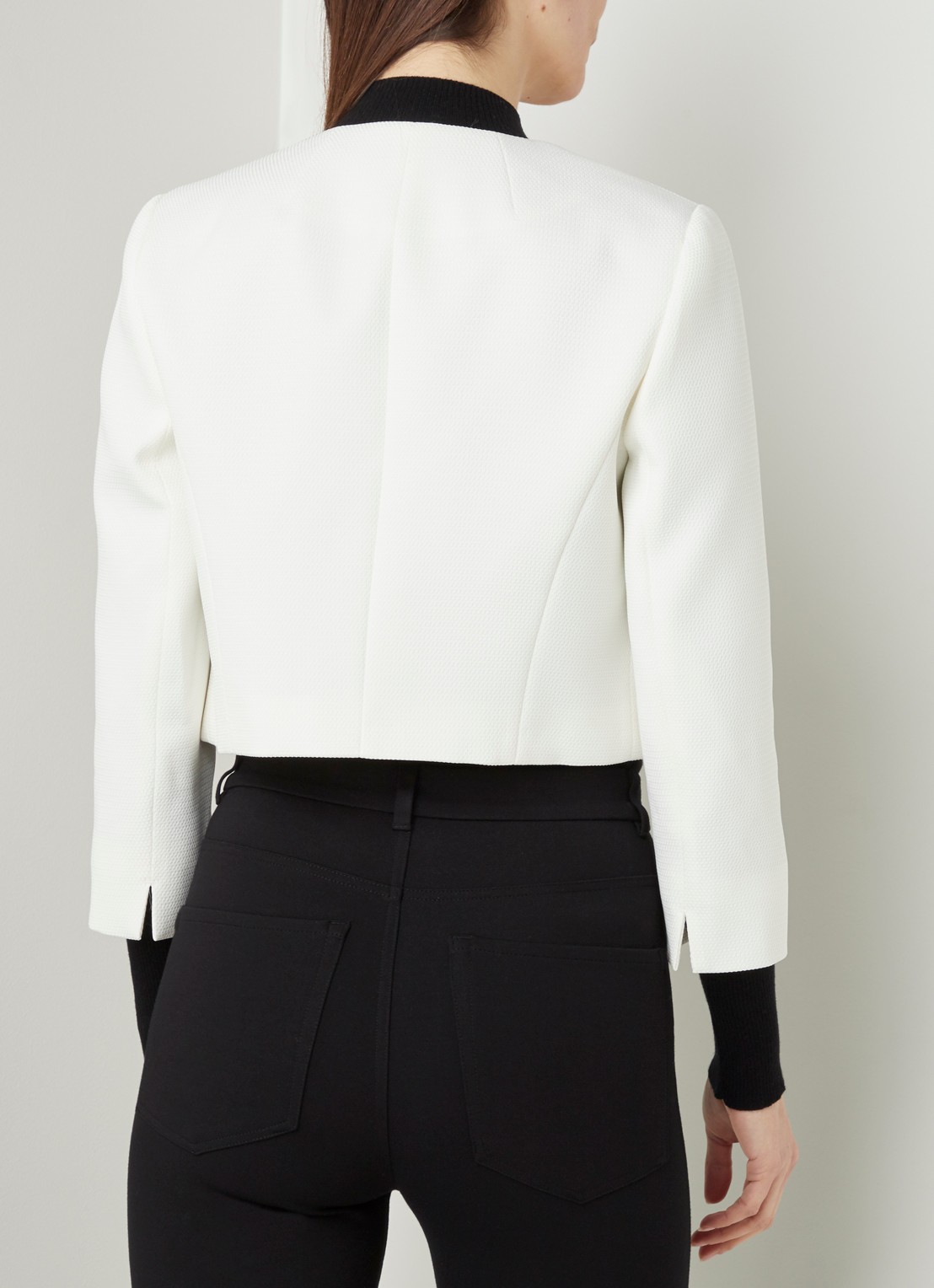 Hobbs Elize cropped blazer  - achterkant gebroken wit