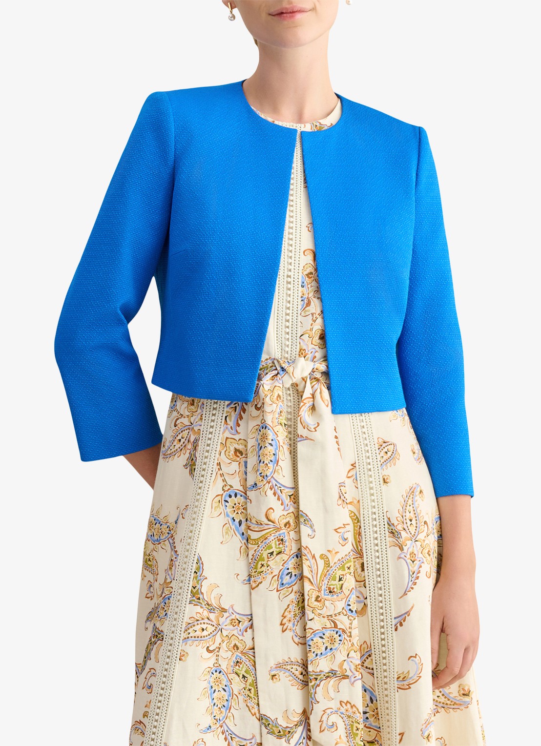 Hobbs Elize jack met structuur - detail 4 blauw