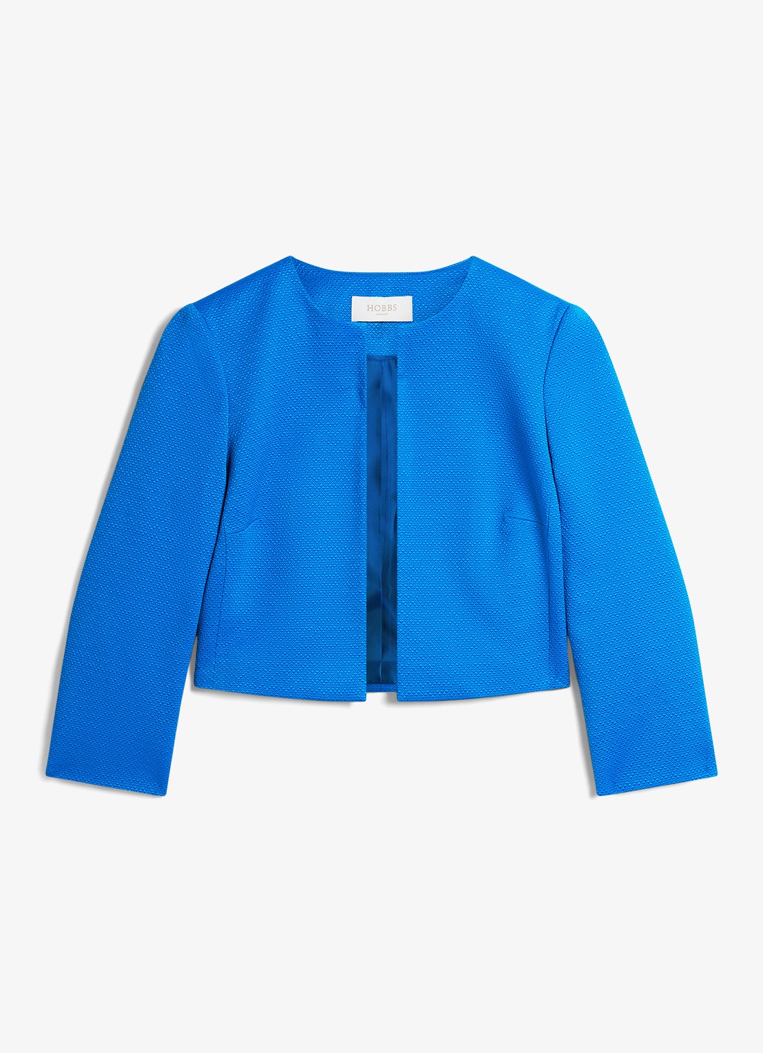 Hobbs Elize jack met structuur - voorkant 2 blauw