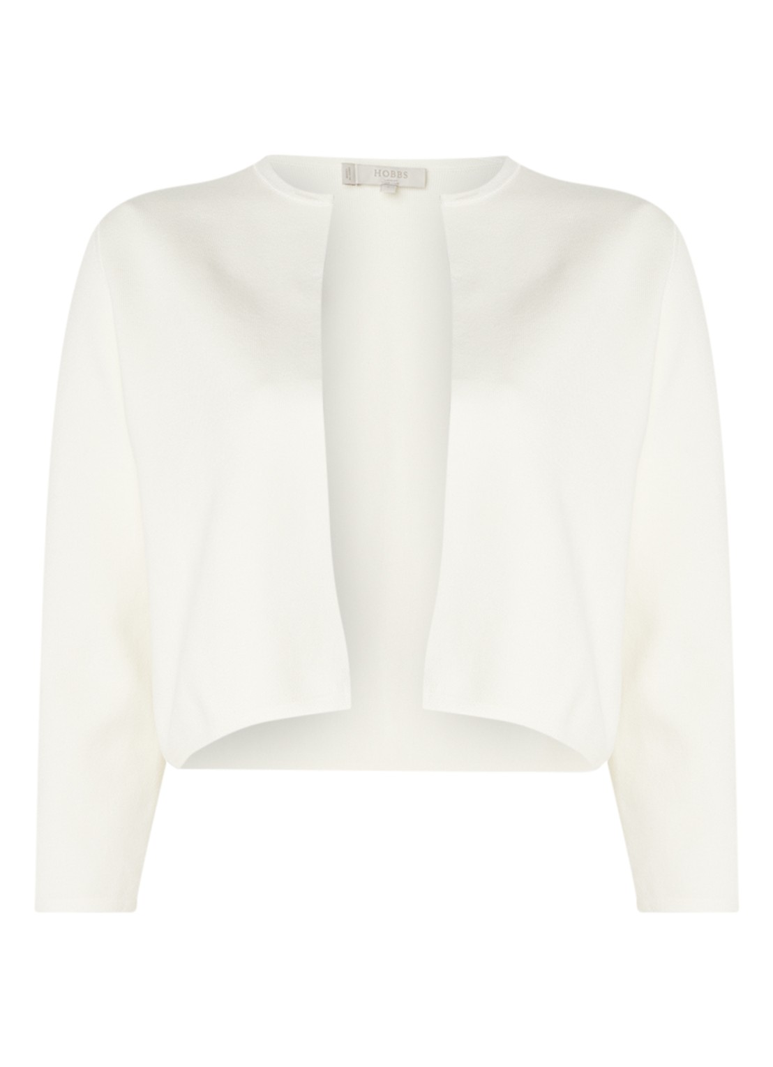 Hobbs Ella openvallende bolero - voorkant 5 gebroken wit