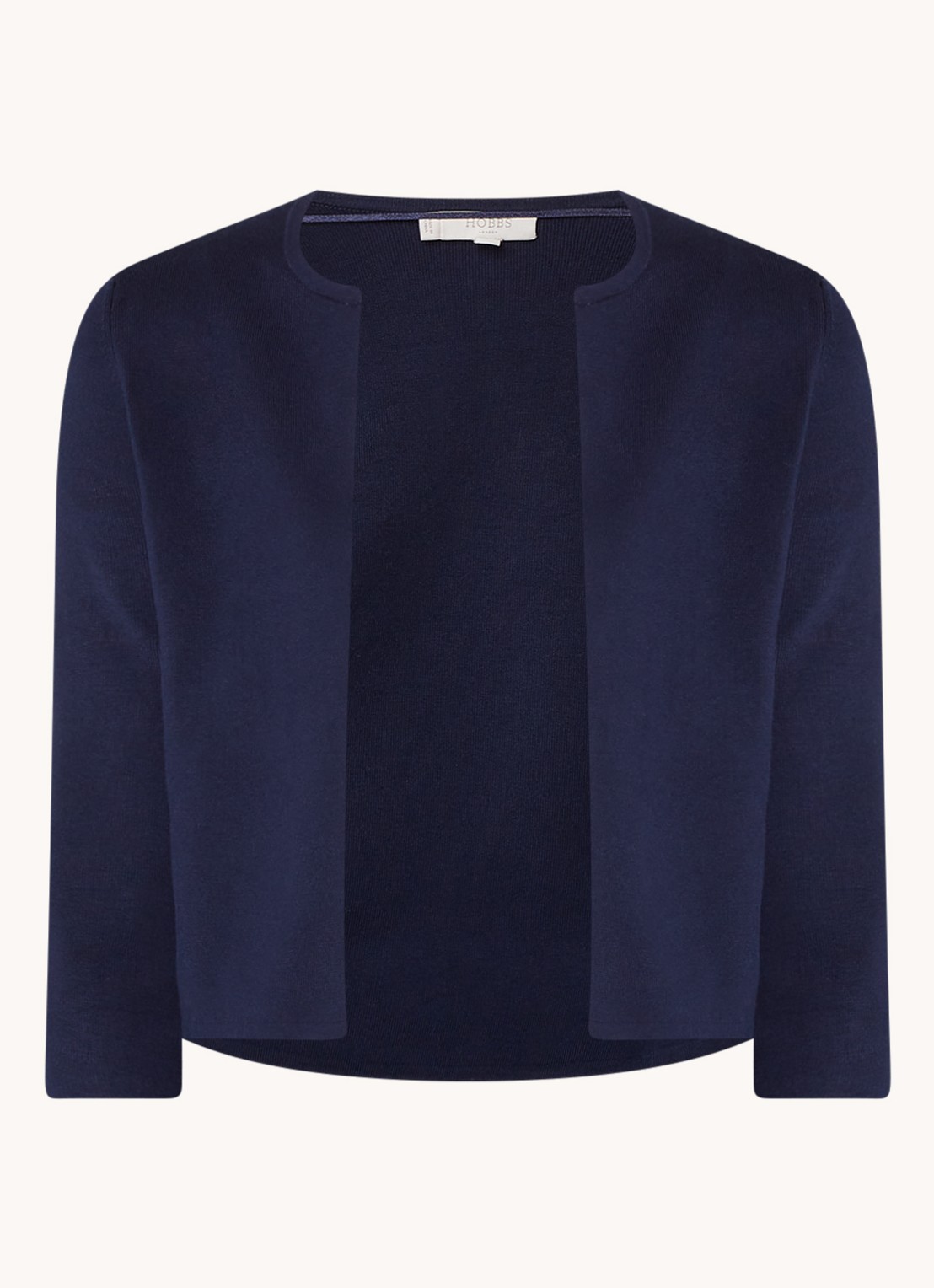 Hobbs Ella openvallende bolero - voorkant 8 donkerblauw