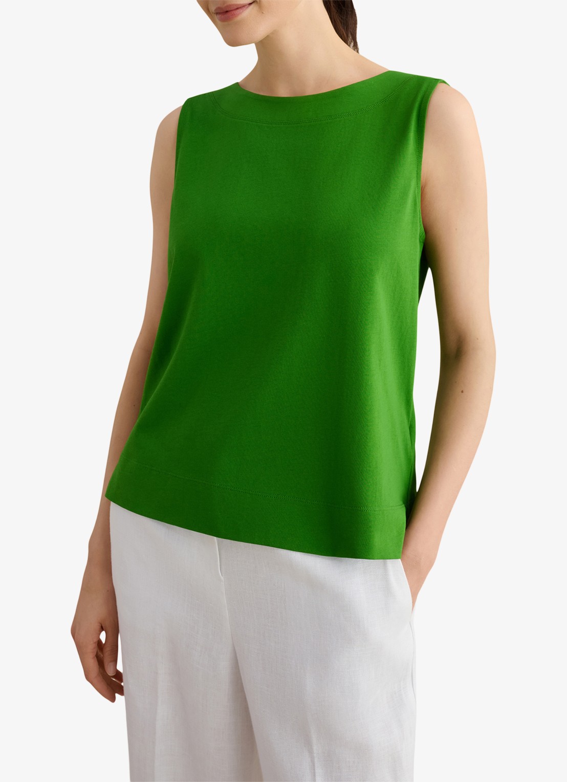 Hobbs Fern tanktop met knoopdetail - detail groen