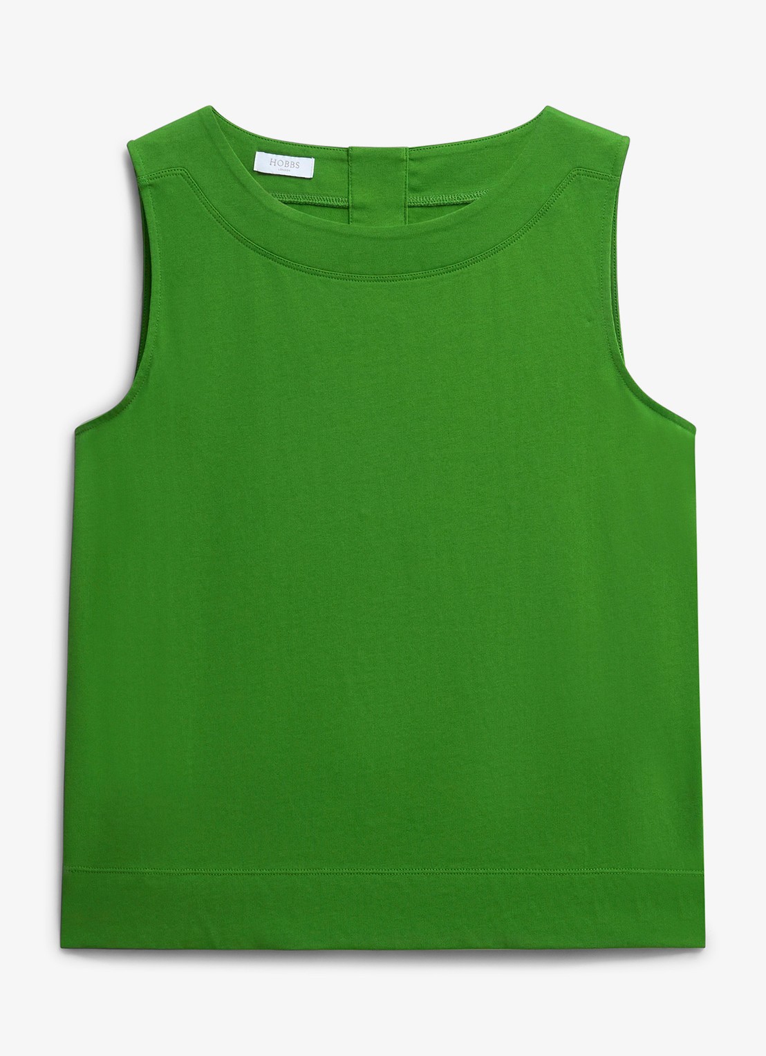 Hobbs Fern tanktop met knoopdetail - voorkant 4 groen