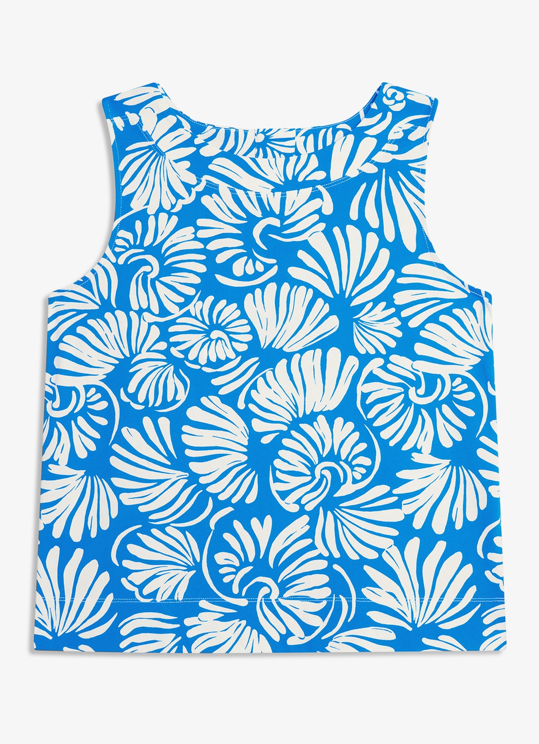 Hobbs Fern top met print - voorkant 5 blauw