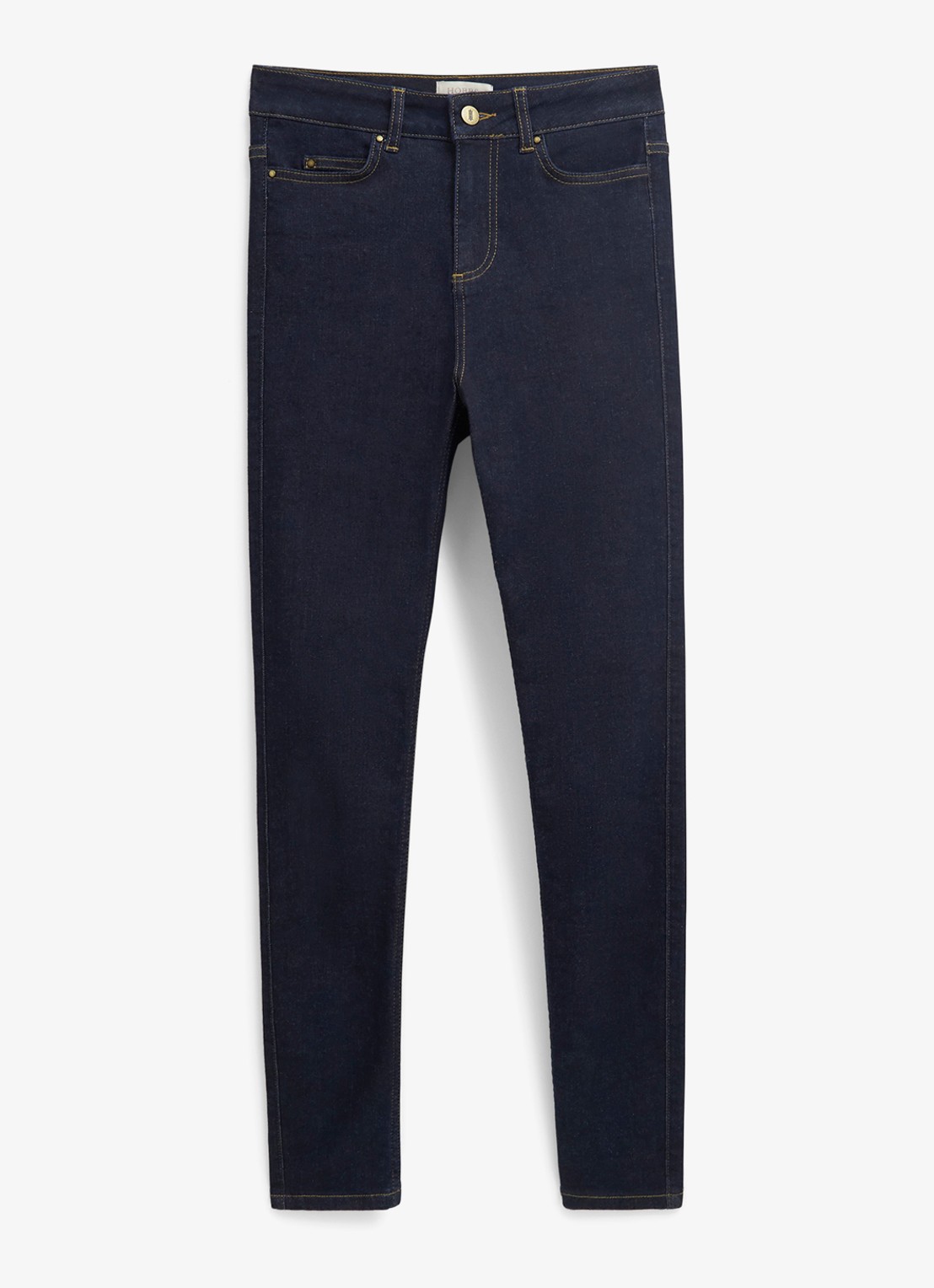 Hobbs Gia high waist skinny jeans met donkere wassing - voorkant 5 indigo