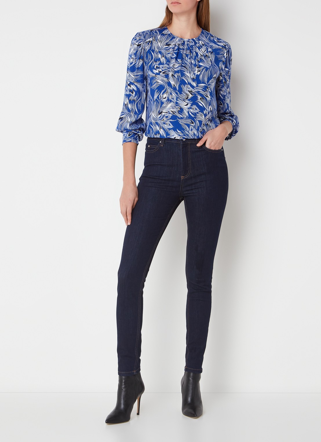 Hobbs GIA SCULPTING JEAN - voorkant 3 indigo