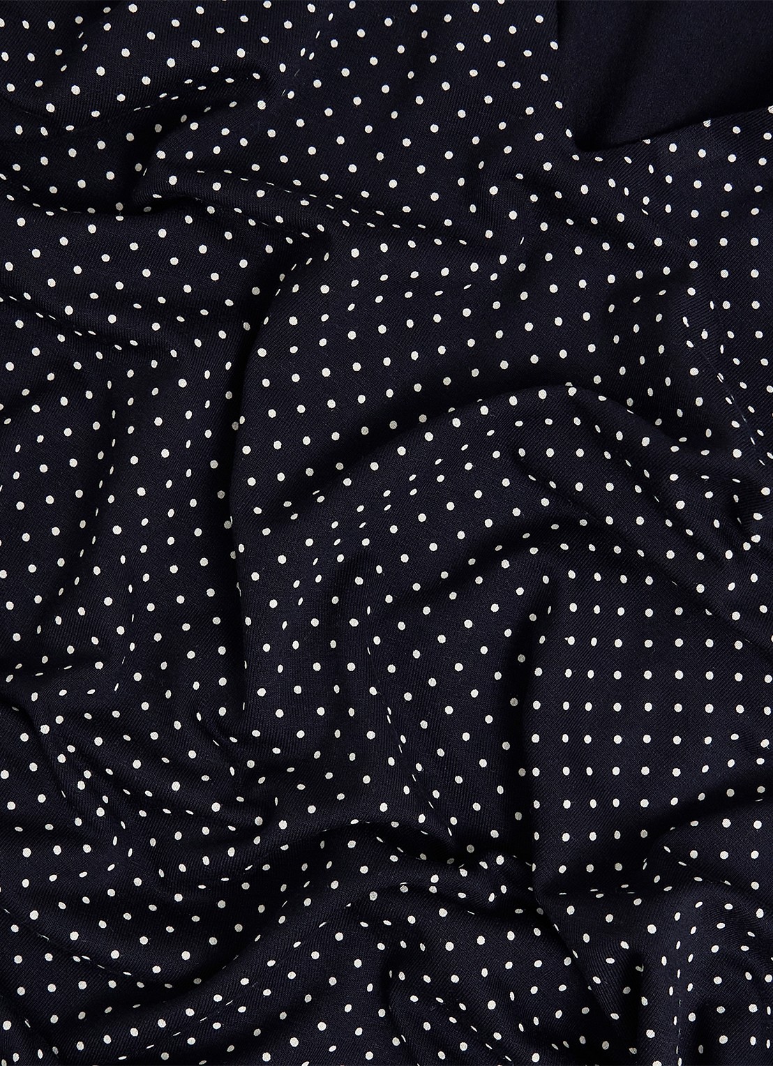 Hobbs Hannah top met v-hals en stippenprint - detail 6 donkerblauw