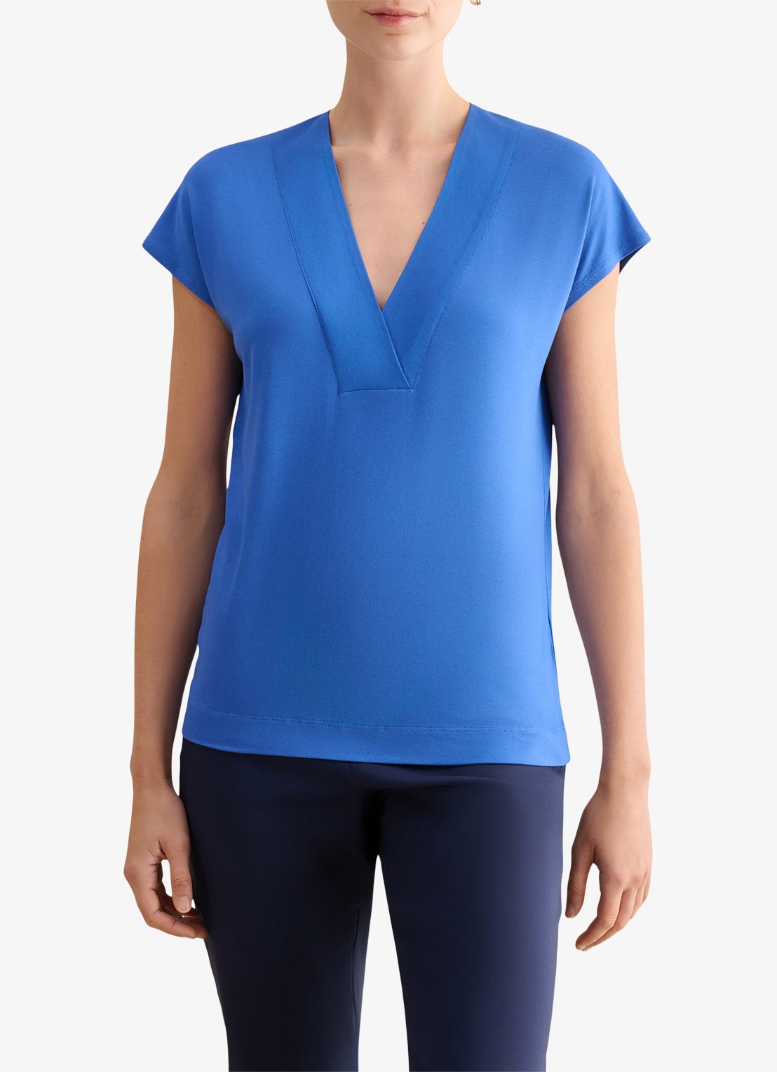 Hobbs Jonie tuniek met V-hals - detail 3 blauw