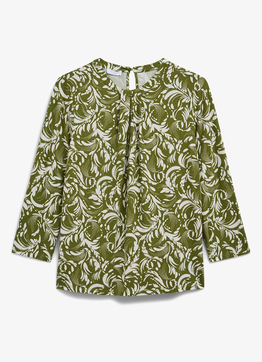 Hobbs Julia top met grafische print - voorkant 2 creme