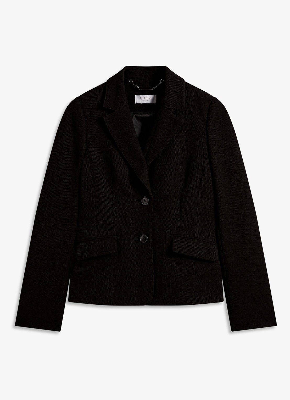 Hobbs Lea blazer met klepzakken - voorkant zwart