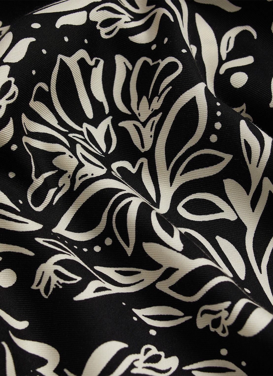 Hobbs Lucille mini tuniekjurk met print  - detail 5 zwart