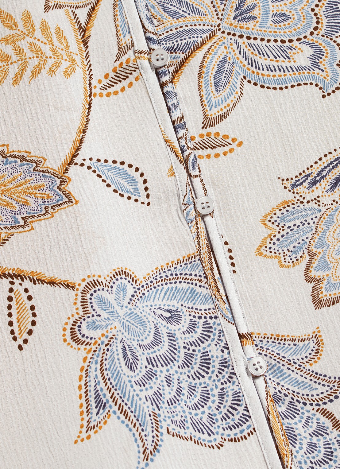 Hobbs Malia blouse met bloemenprint - detail 3 ivoor