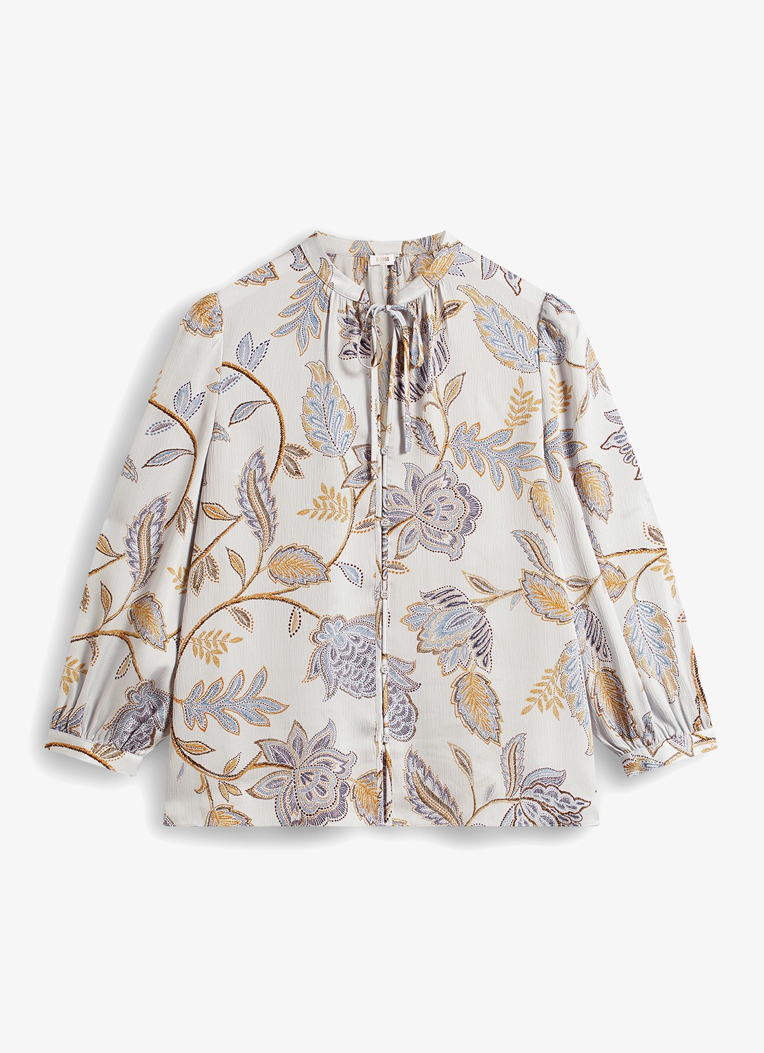 Hobbs Malia blouse met bloemenprint - voorkant 6 ivoor