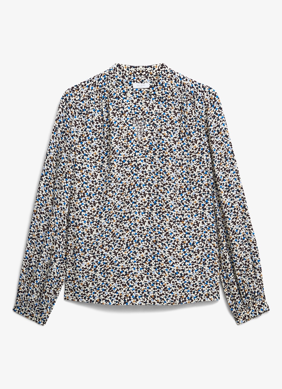 Hobbs Mila blouse met grafische print - voorkant multicolor