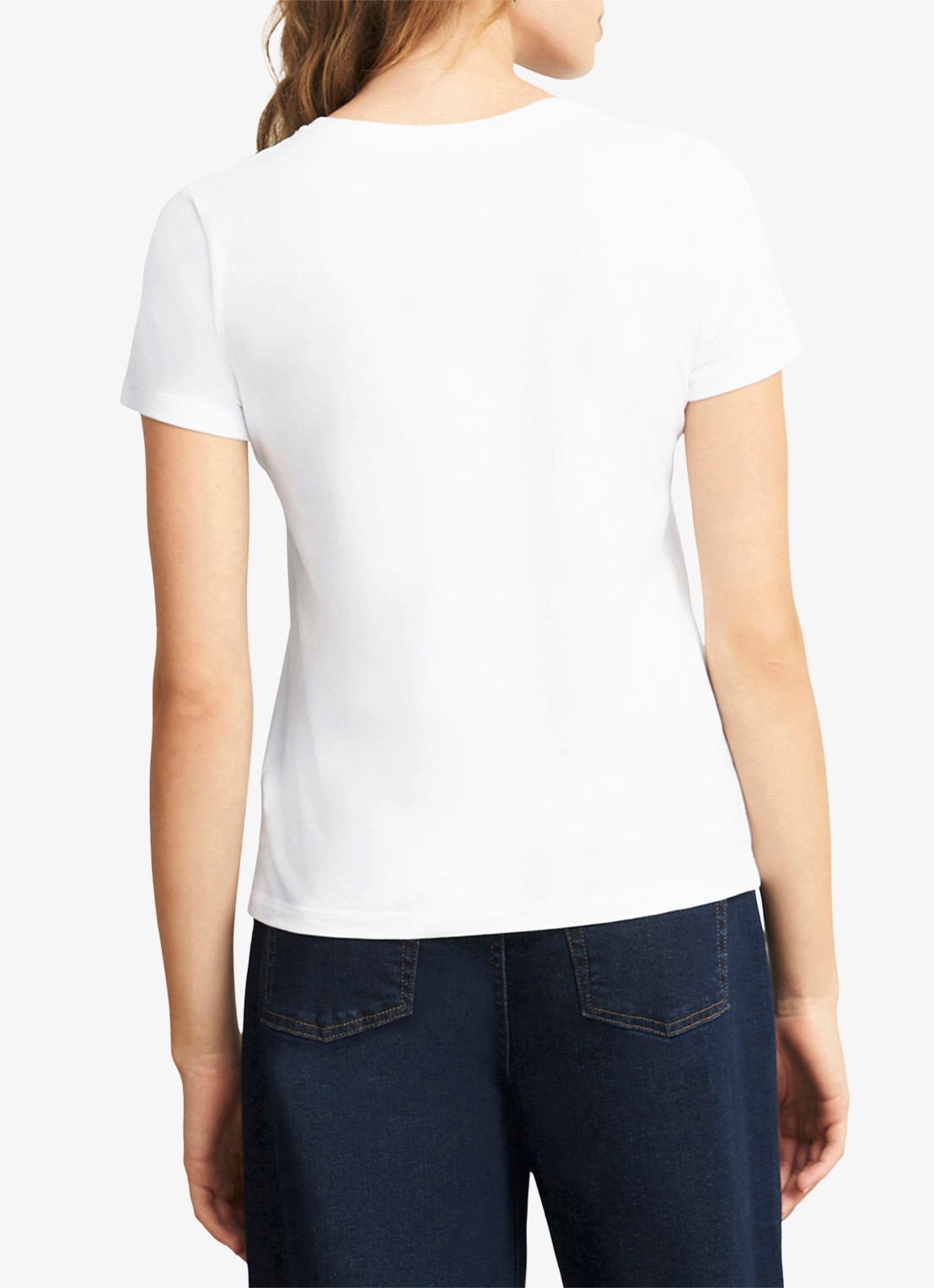 Hobbs Pixie T-shirt met ronde hals - achterkant wit