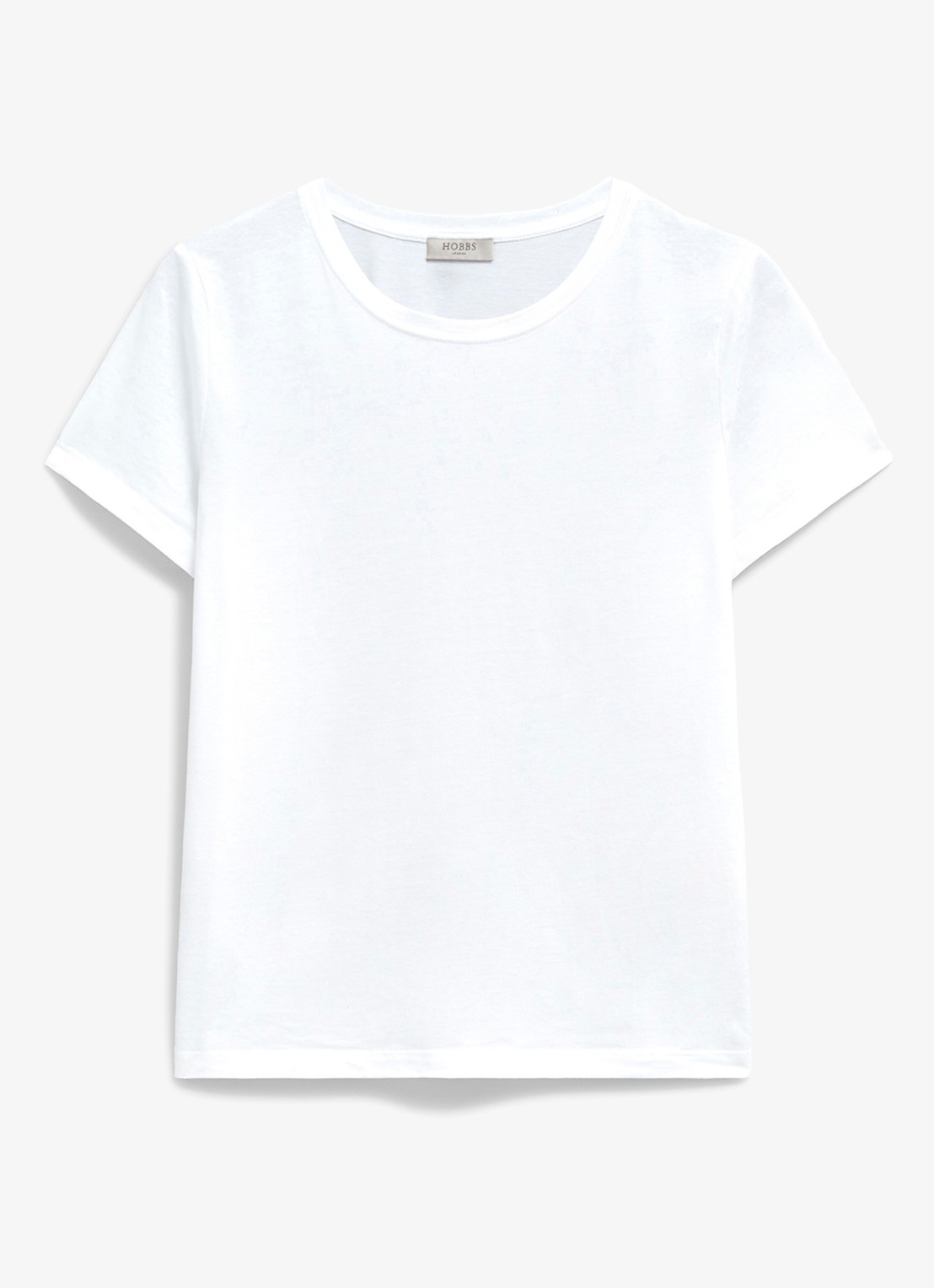 Hobbs Pixie T-shirt met ronde hals - voorkant 4 wit