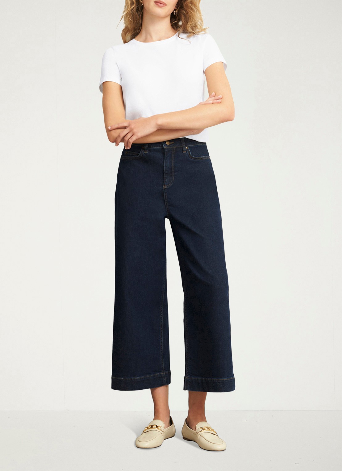 Hobbs Pixie T-shirt met ronde hals - voorkant 5 wit
