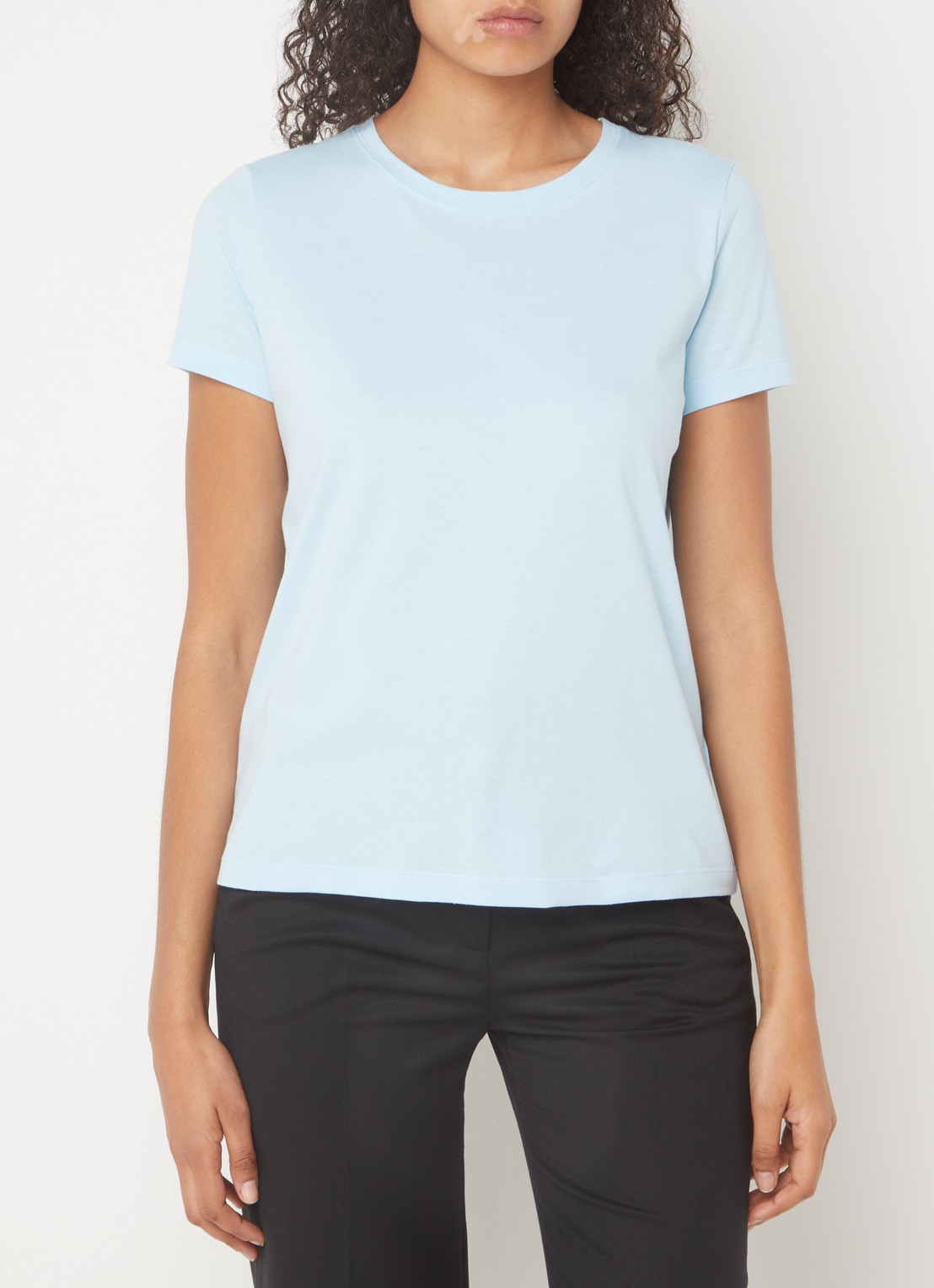 Hobbs Pixie T-shirt met ronde hals - detail lichtblauw