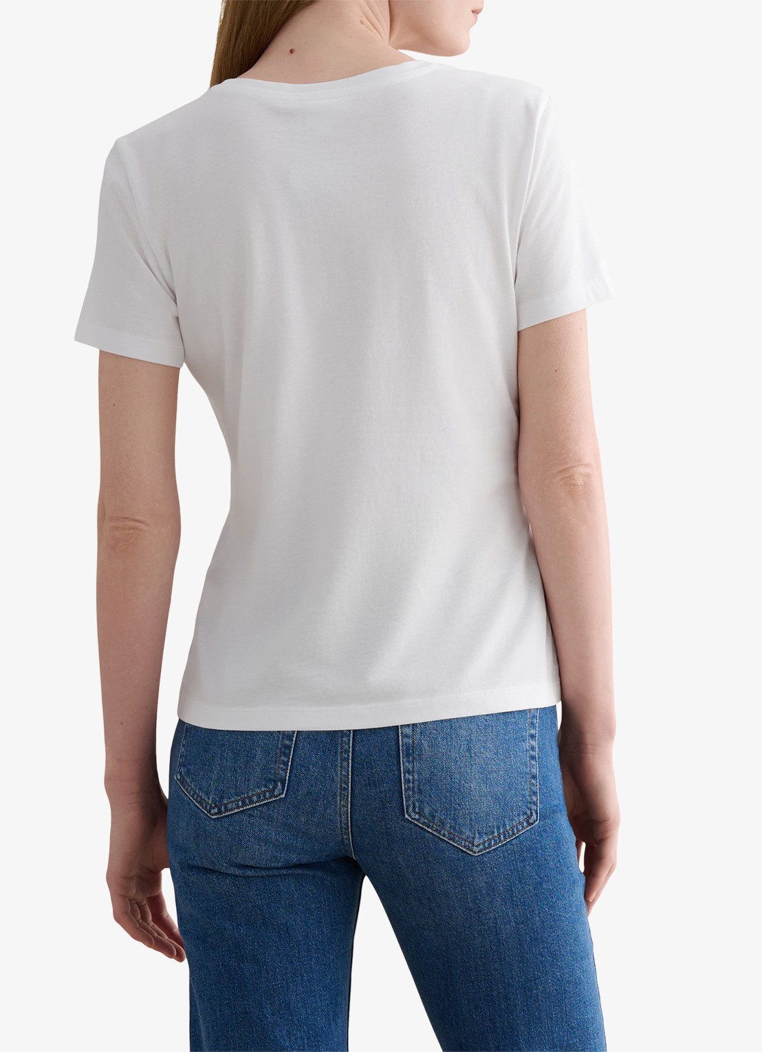 Hobbs Pixie T-shirt met ronde hals - achterkant 5 wit
