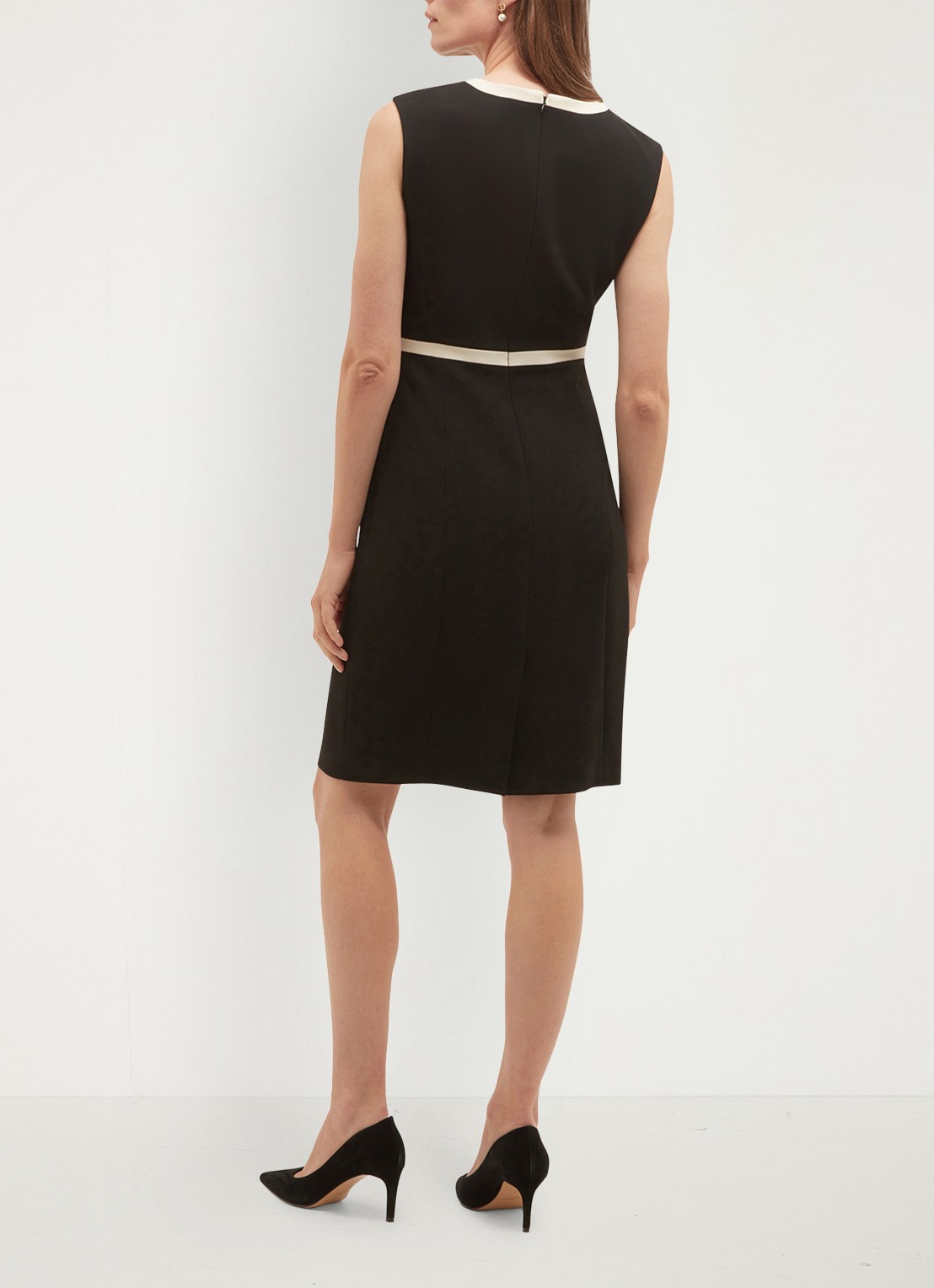 Hobbs Rosalind mini kokerjurk  - achterkant 5 zwart