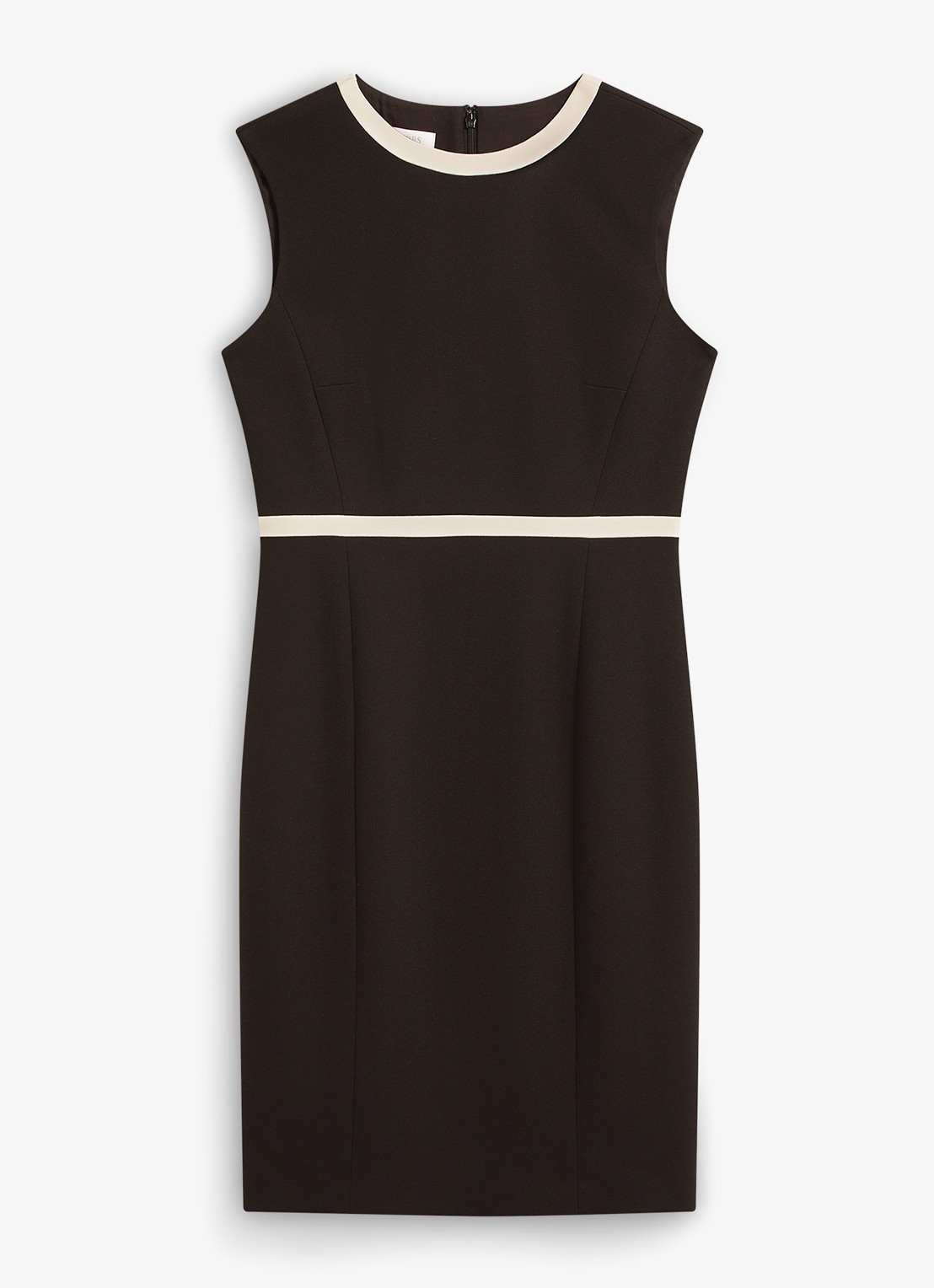 Hobbs Rosalind mini kokerjurk  - voorkant 3 zwart