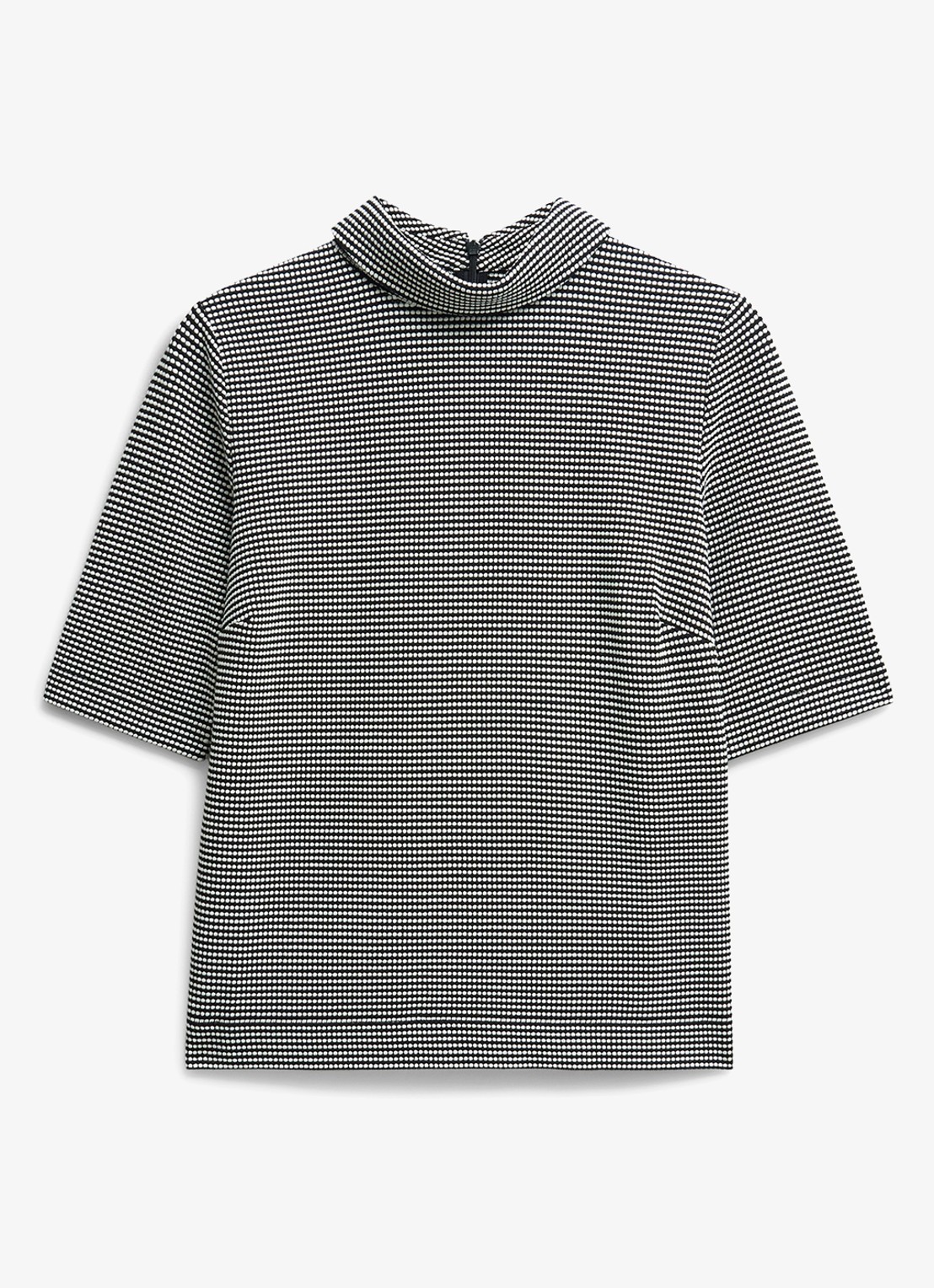 Hobbs Tali top in katoenblend met streepprint - voorkant donkerblauw