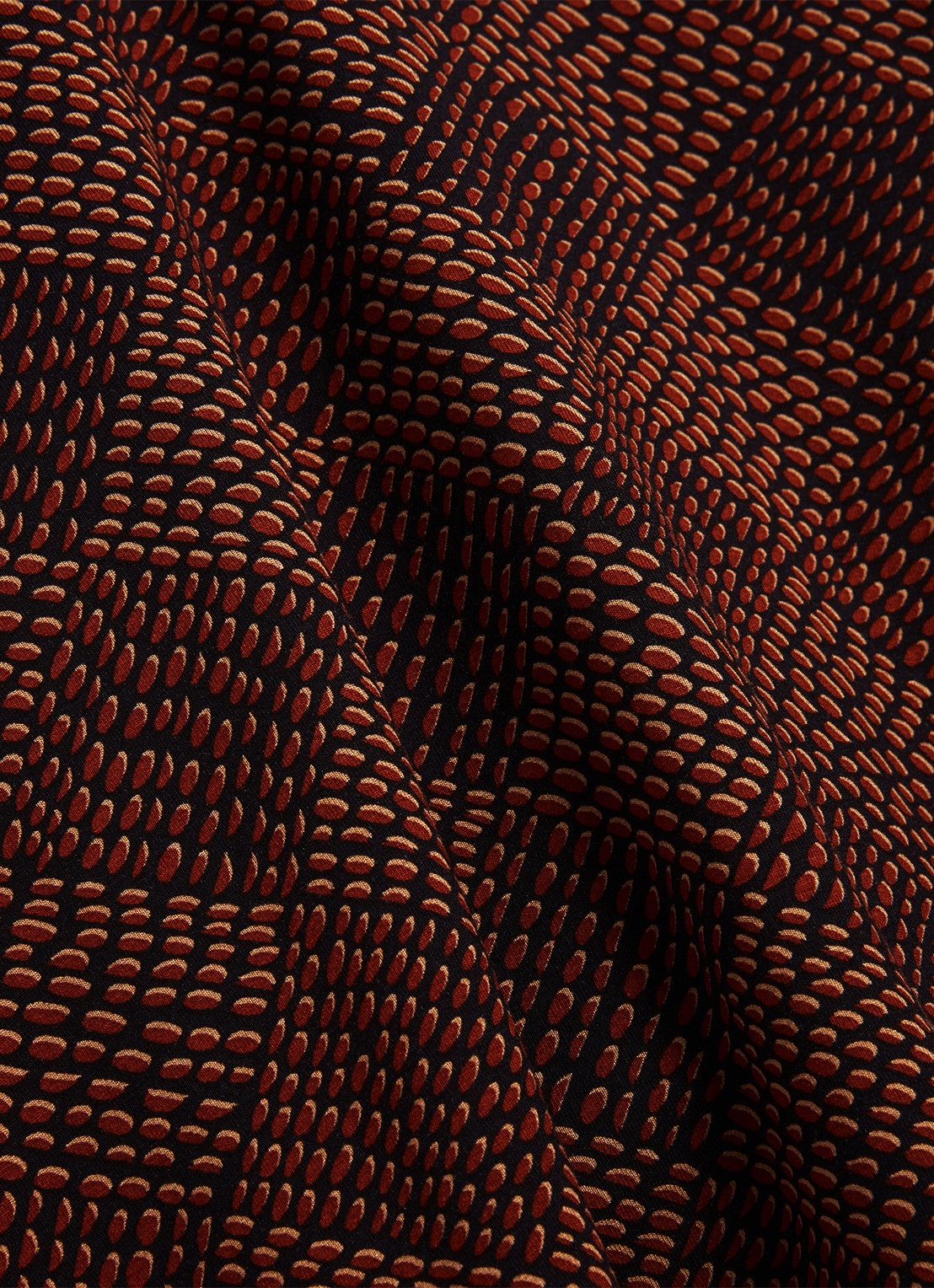 Hobbs Tarini top met print en sjaalkraag - detail 3 rood