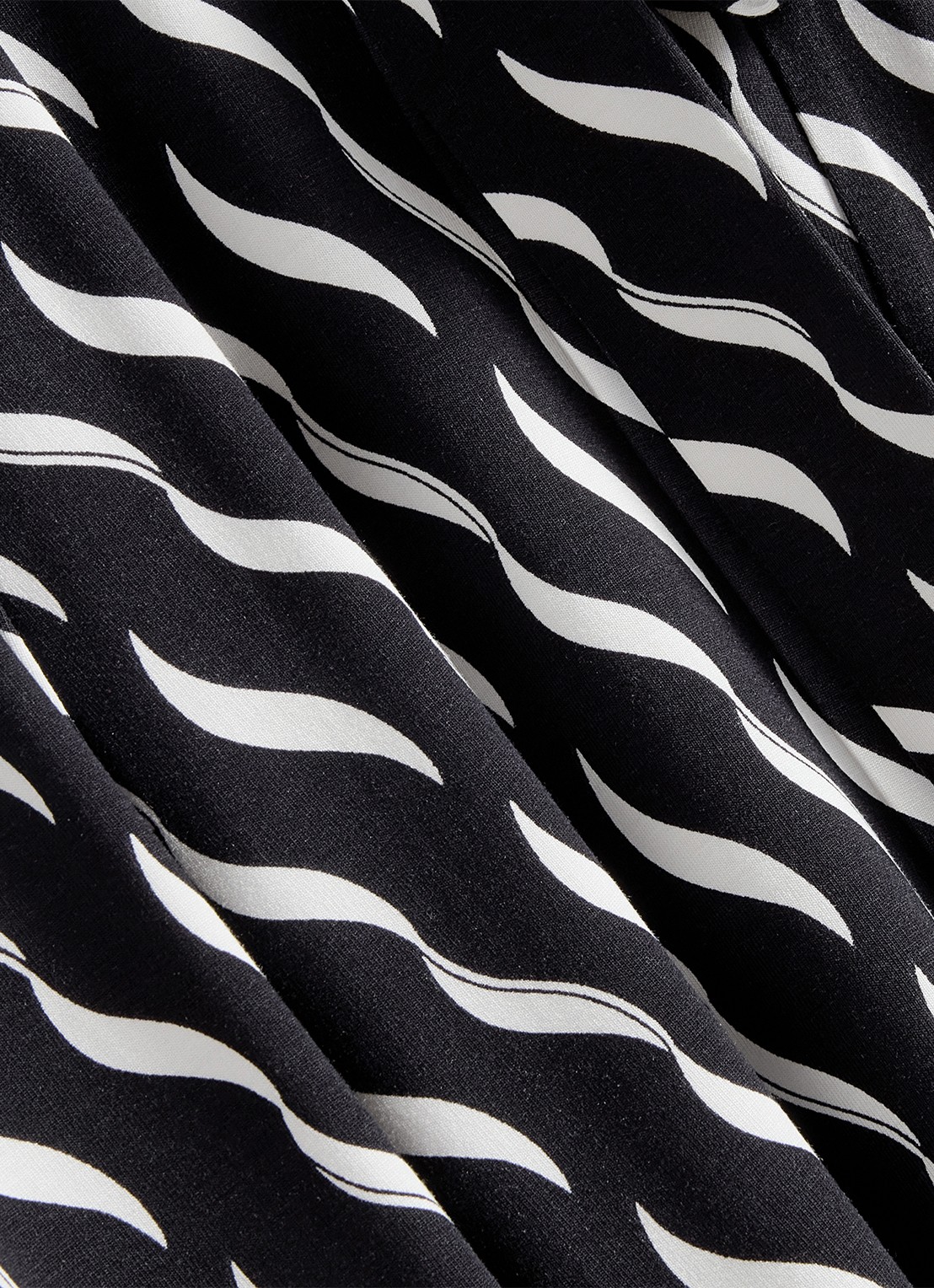 Hobbs Theodora midi jurk met grafische print - detail 3 donkerblauw