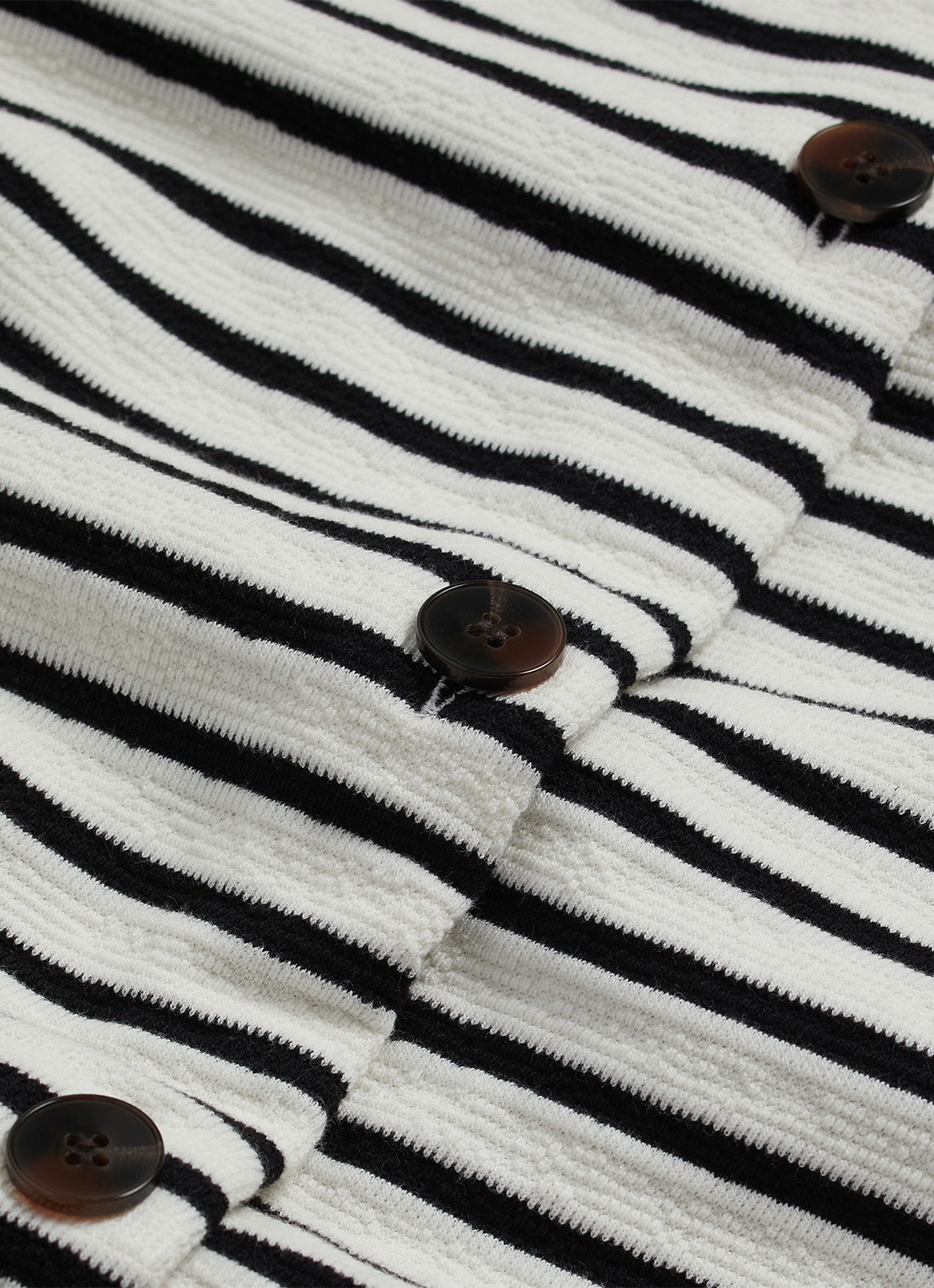 Hobbs Top met streepprint - detail 4 zwart