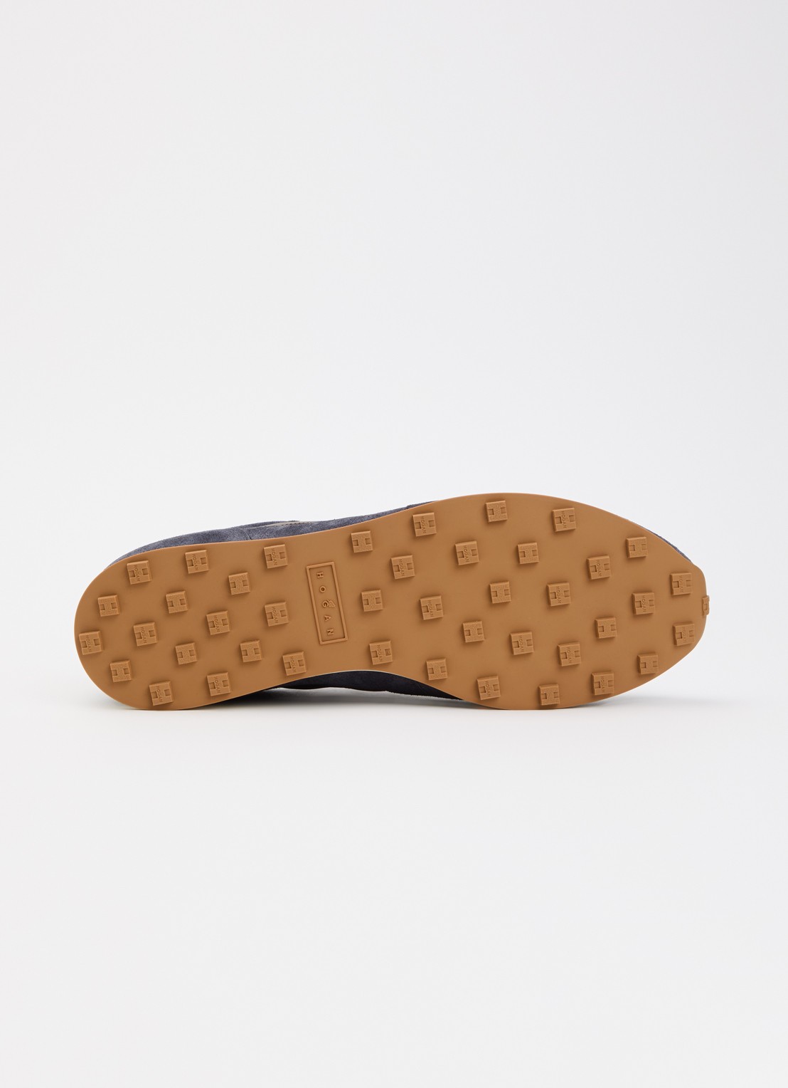Hogan Allacciato sneaker van suède - detail 4 donkerblauw