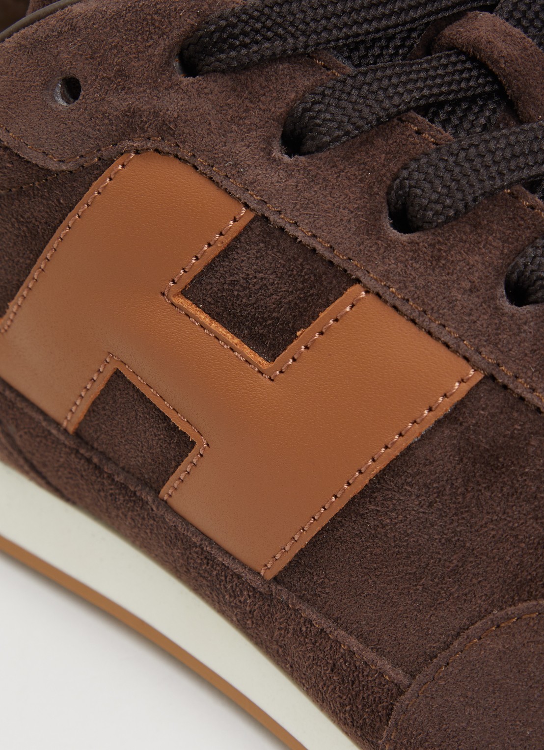 Hogan Athletic sneaker van suède - detail 4 bruin