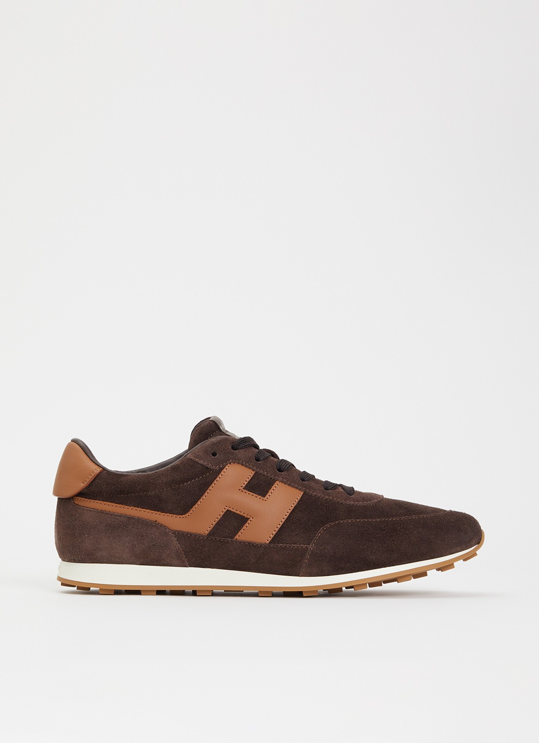 Hogan Athletic sneaker van suède - voorkant 5 bruin