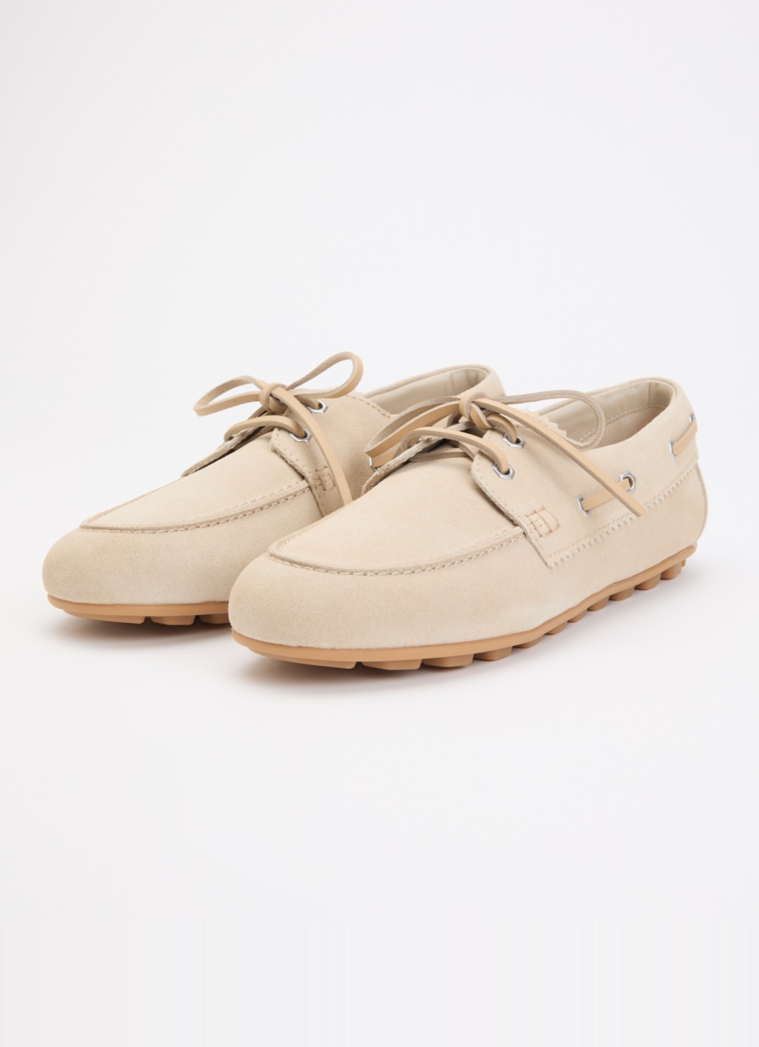 Hogan Bootschoen van suède - detail 3 beige