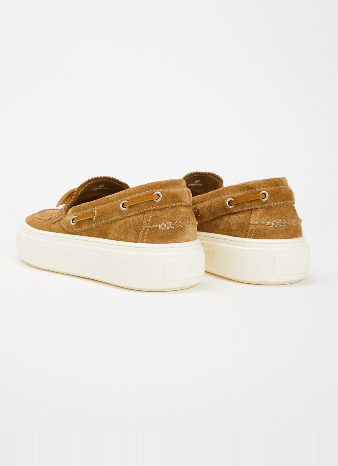 Hogan Bootschoen van suède - achterkant 5 camel