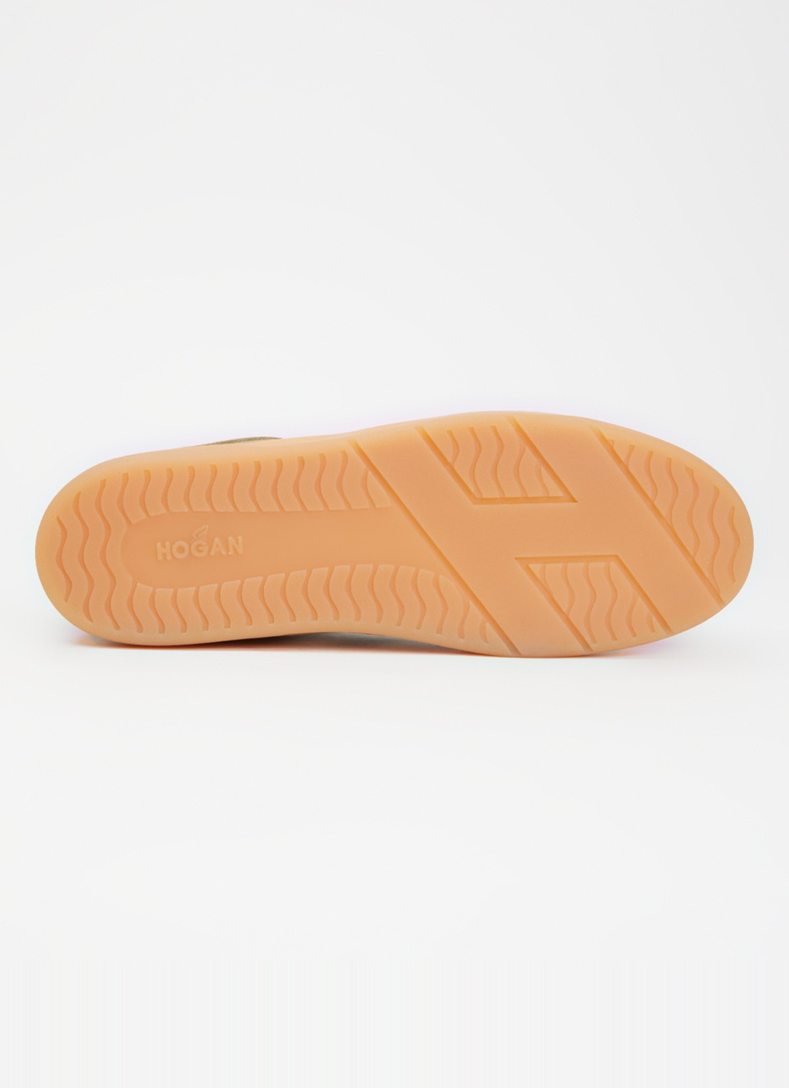Hogan Cool sneaker van leer met suède details - detail 3 mosgroen