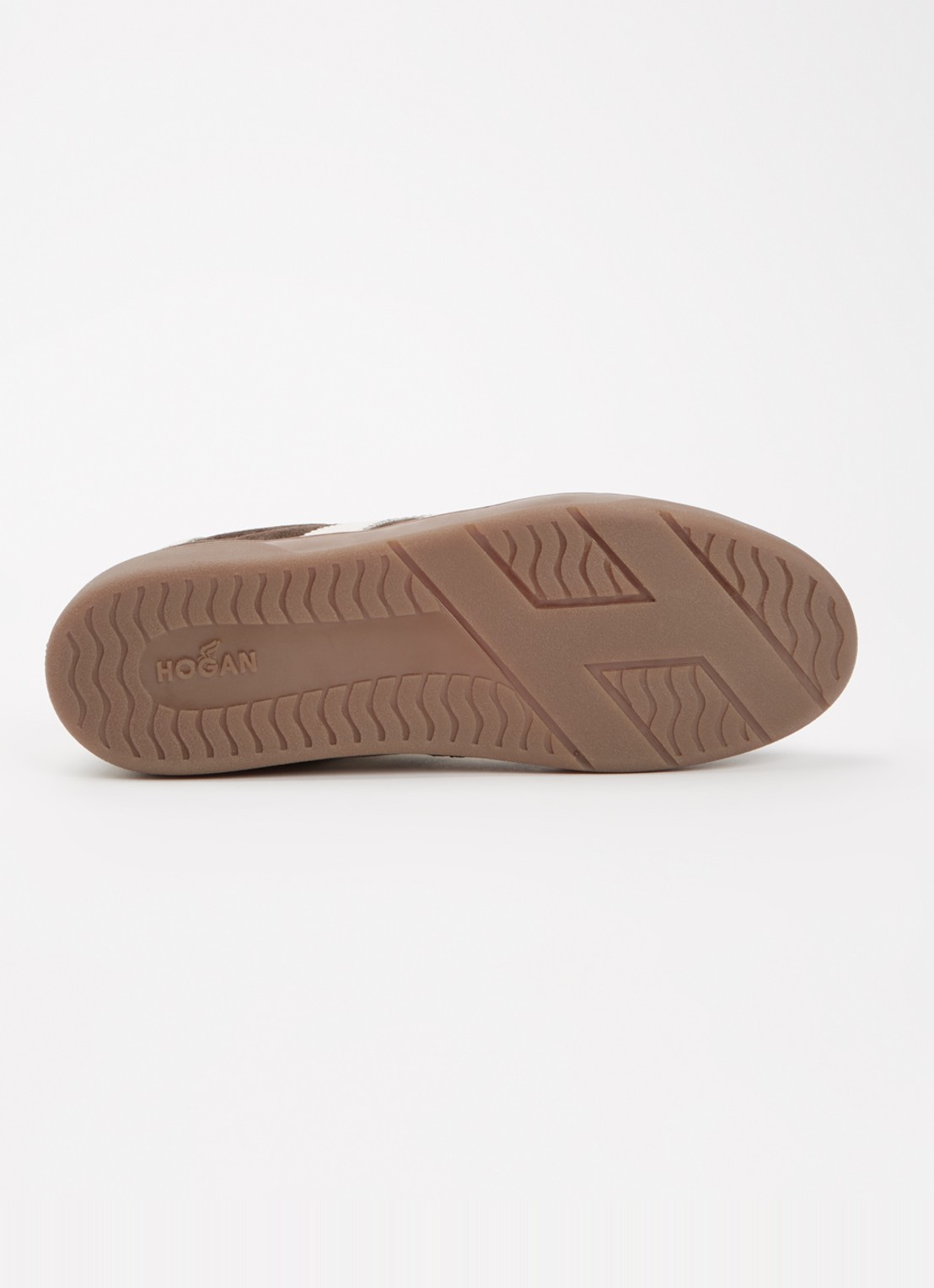 Hogan Cool sneaker van suède met logo - detail 6 donkerbruin
