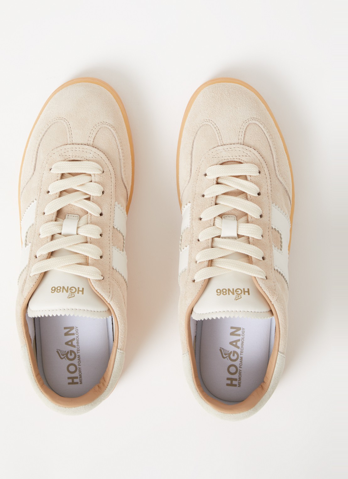 Hogan Cool sneaker van suède - detail 3 beige
