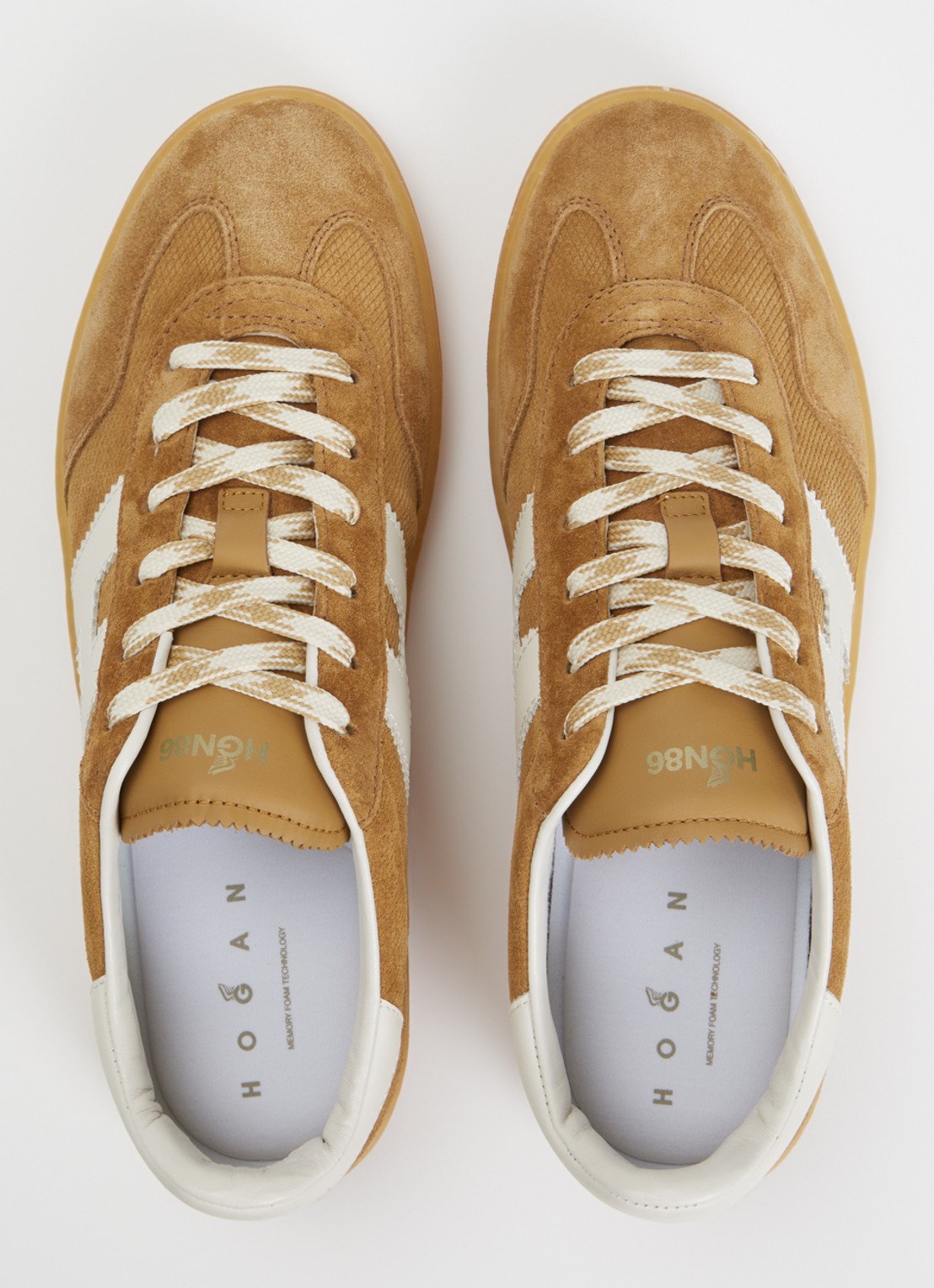 Hogan Cool sneaker van suède  - detail 2 camel