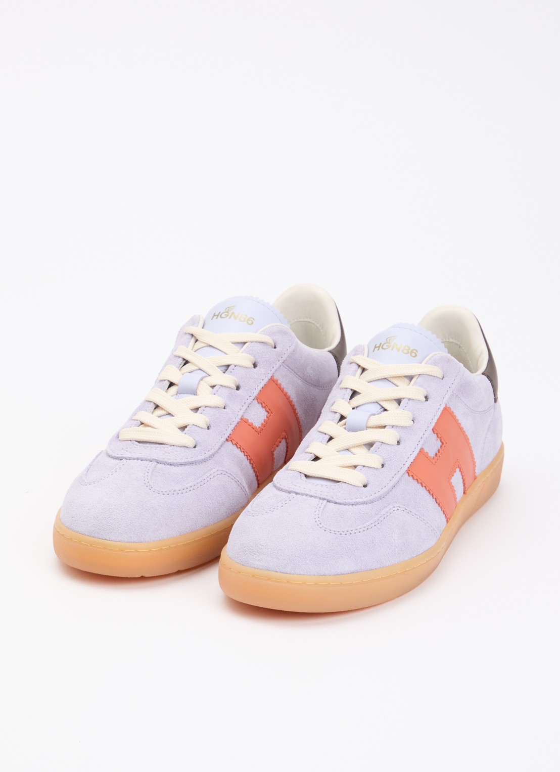 Hogan Cool sneaker van suède  - detail lila