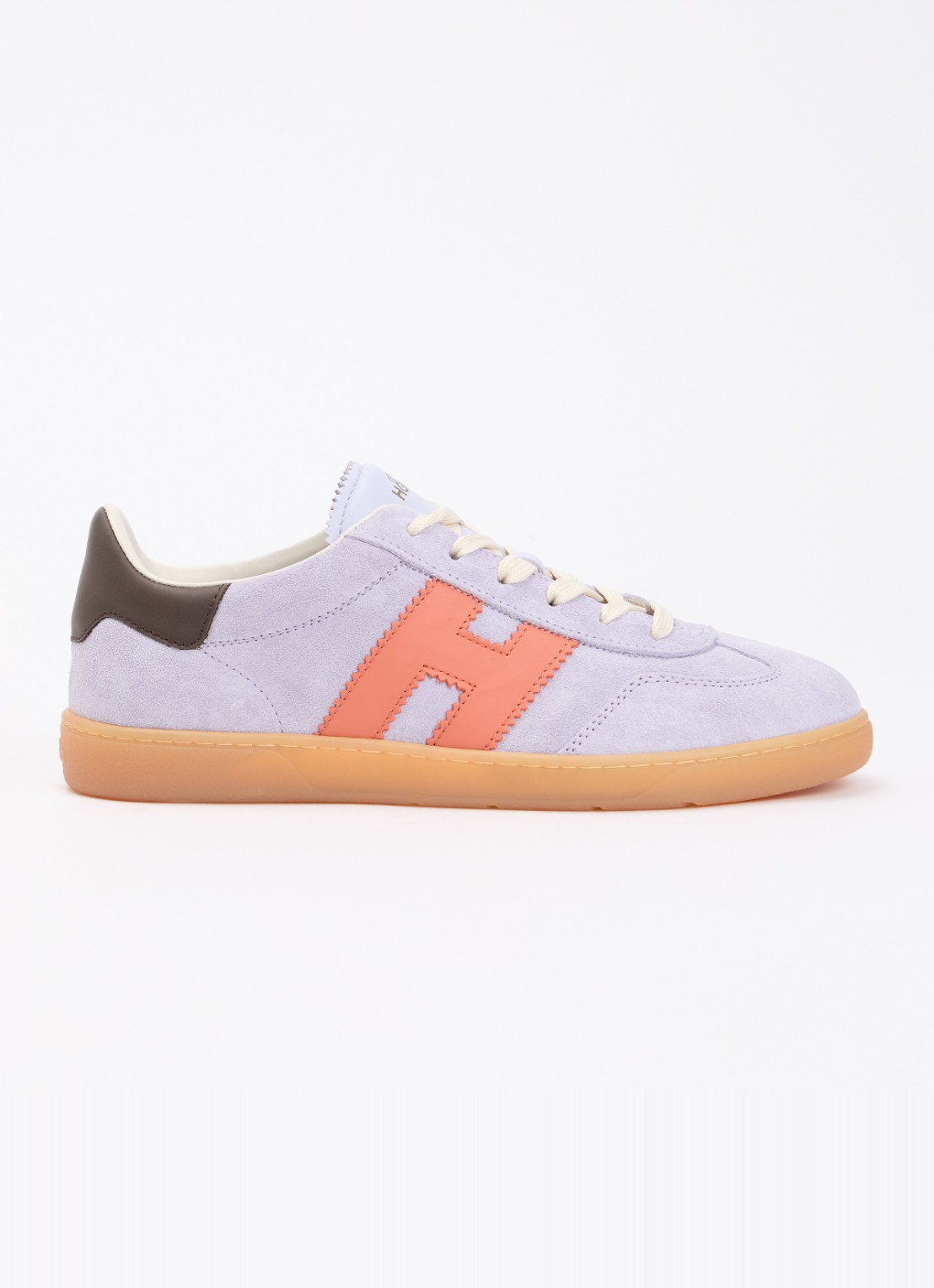 Hogan Cool sneaker van suède  - voorkant 5 lila