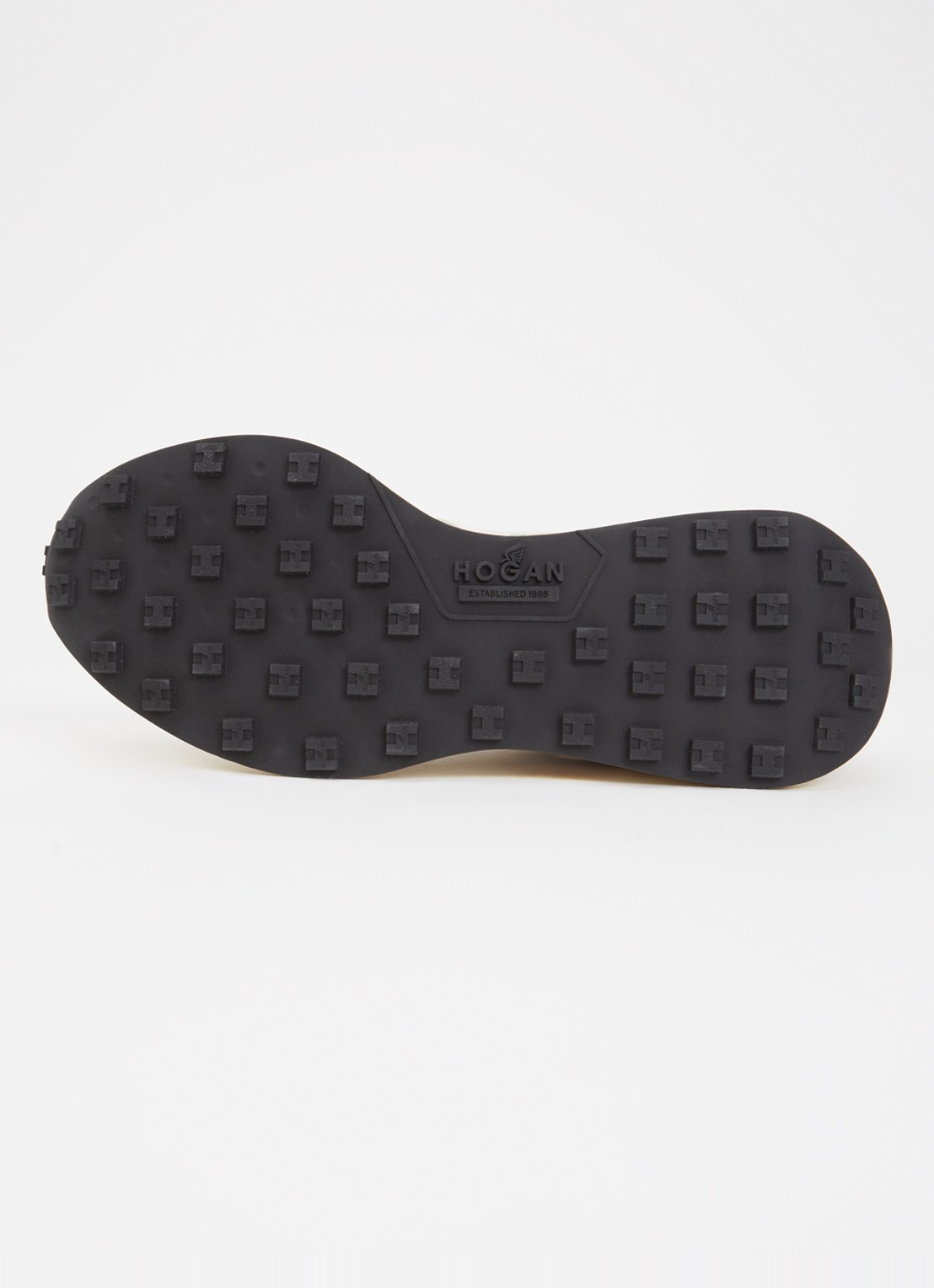 Hogan H601 sneaker met details van suède - detail 3 gebroken wit