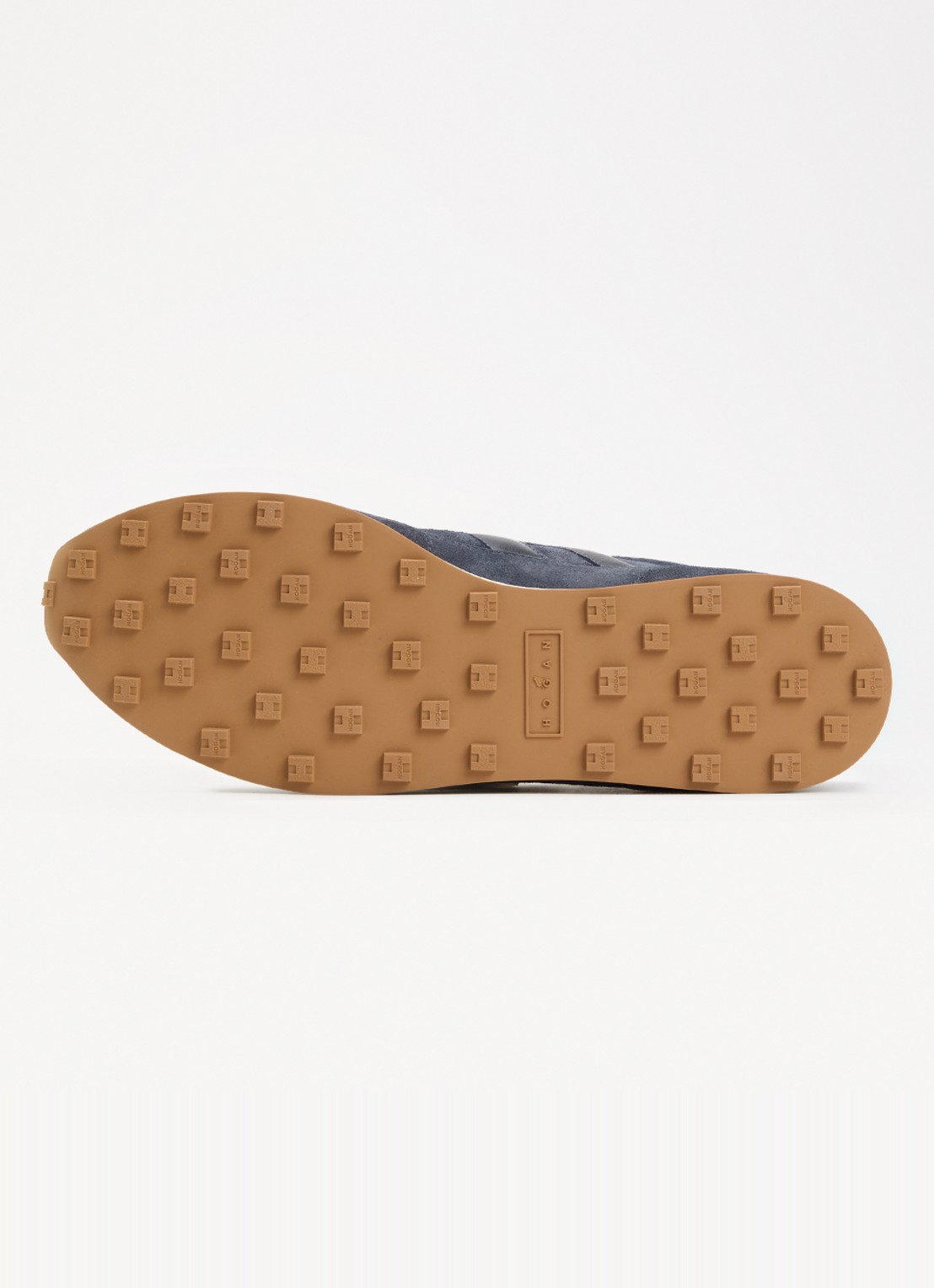 Hogan H699 Athletic sneaker van suède met details van leer - detail 5 donkerblauw