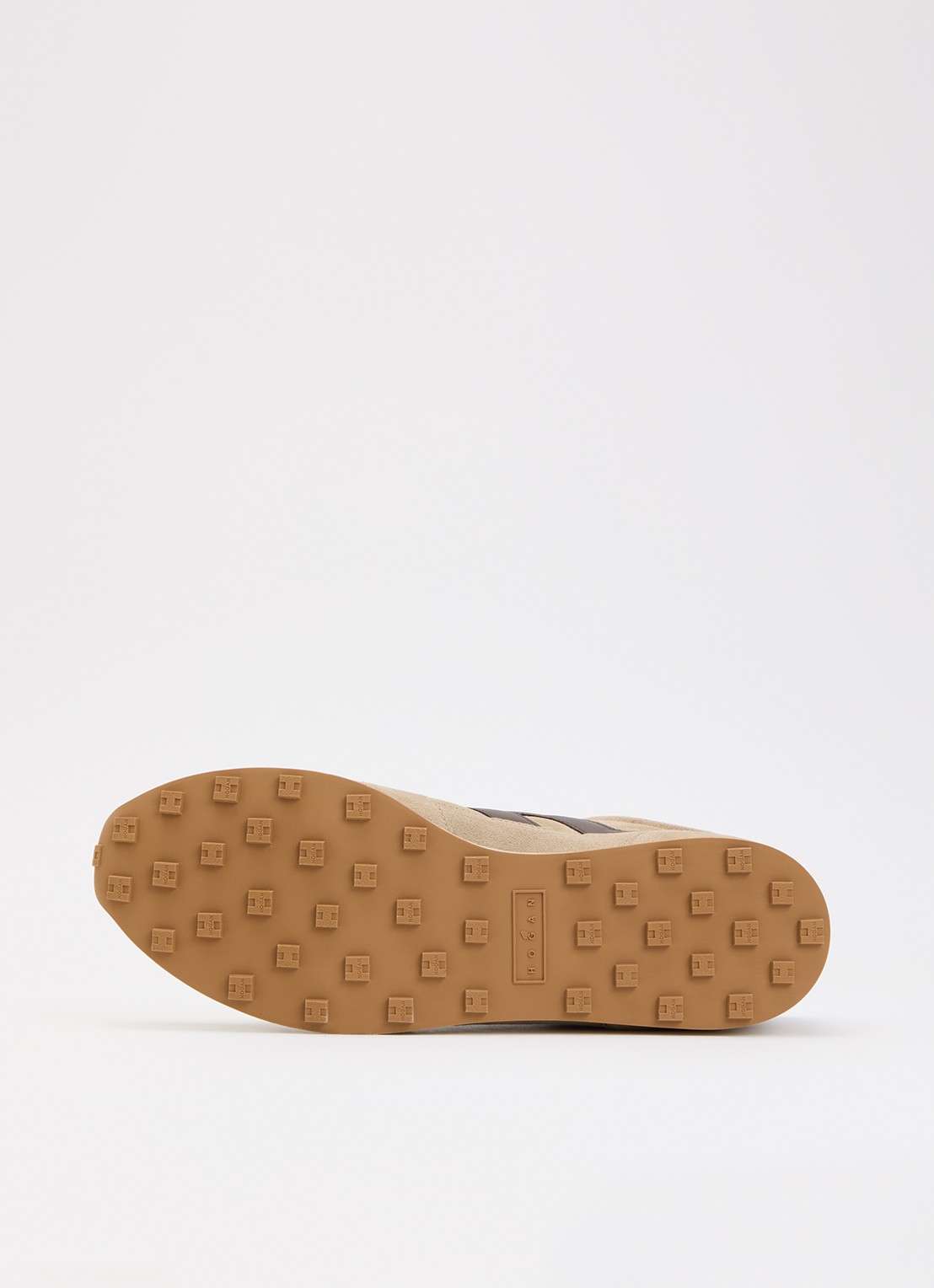 Hogan H699 sneaker van suède - detail 5 zand