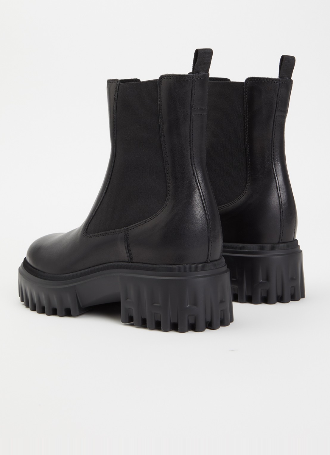 Hogan H700 chelsea boot van leer - achterkant 4 zwart
