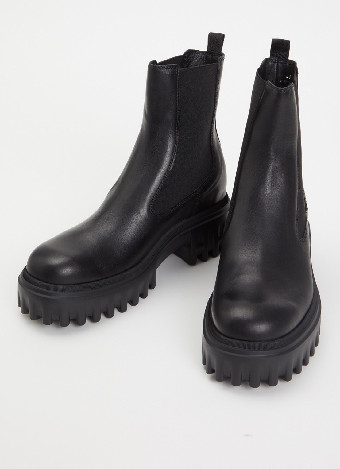 Hogan H700 chelsea boot van leer - detail zwart