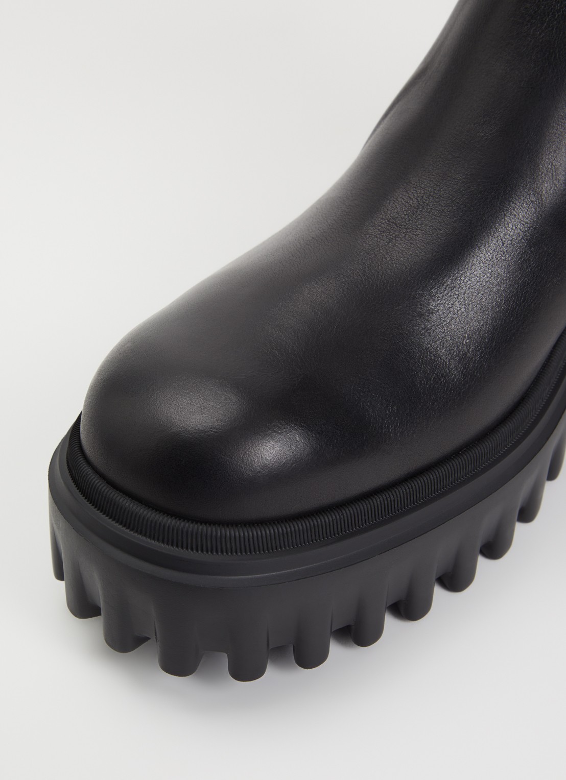 Hogan H700 chelsea boot van leer - detail 3 zwart