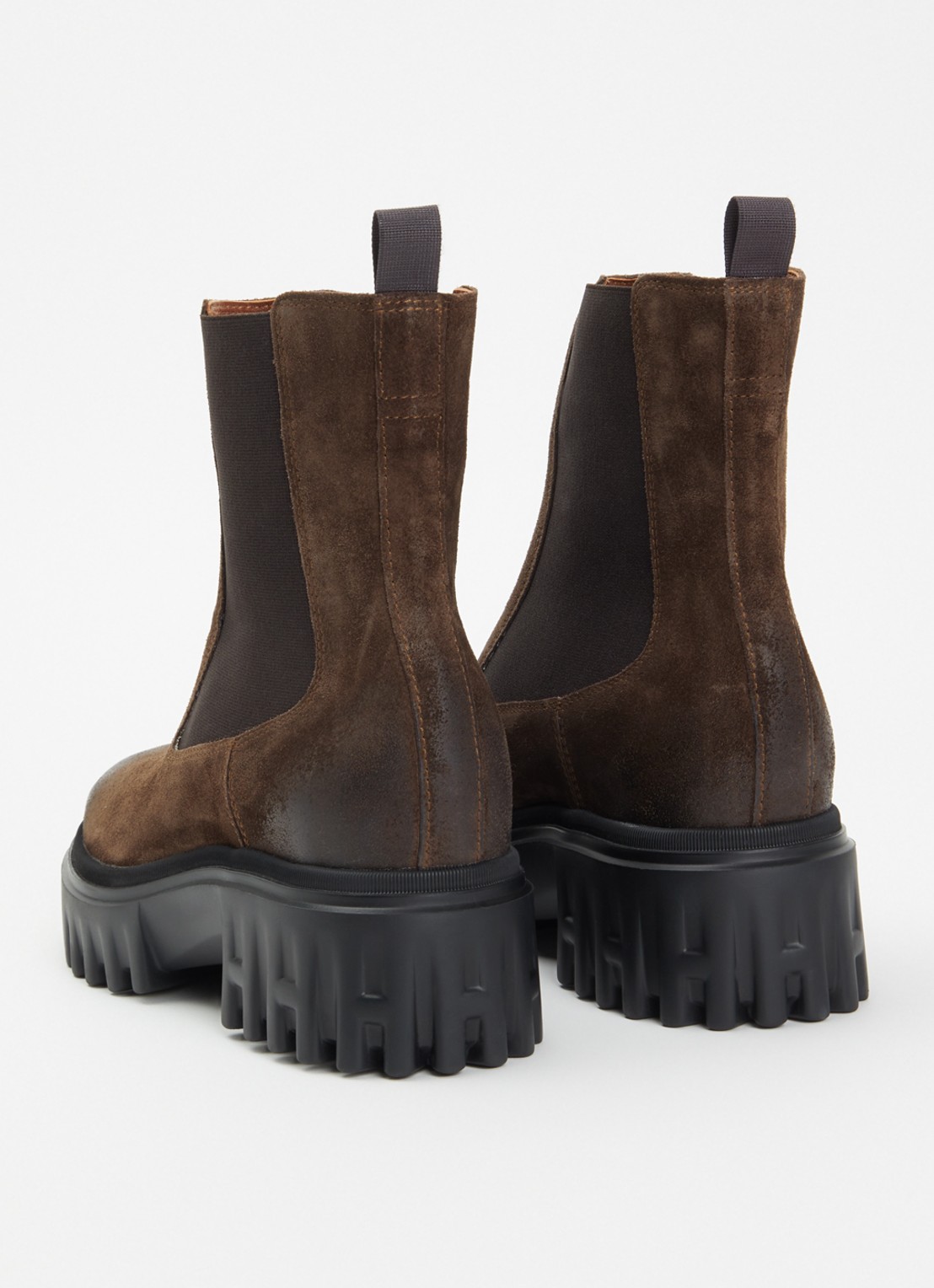 Hogan H700 chelsea boot van suède - achterkant 4 bruin