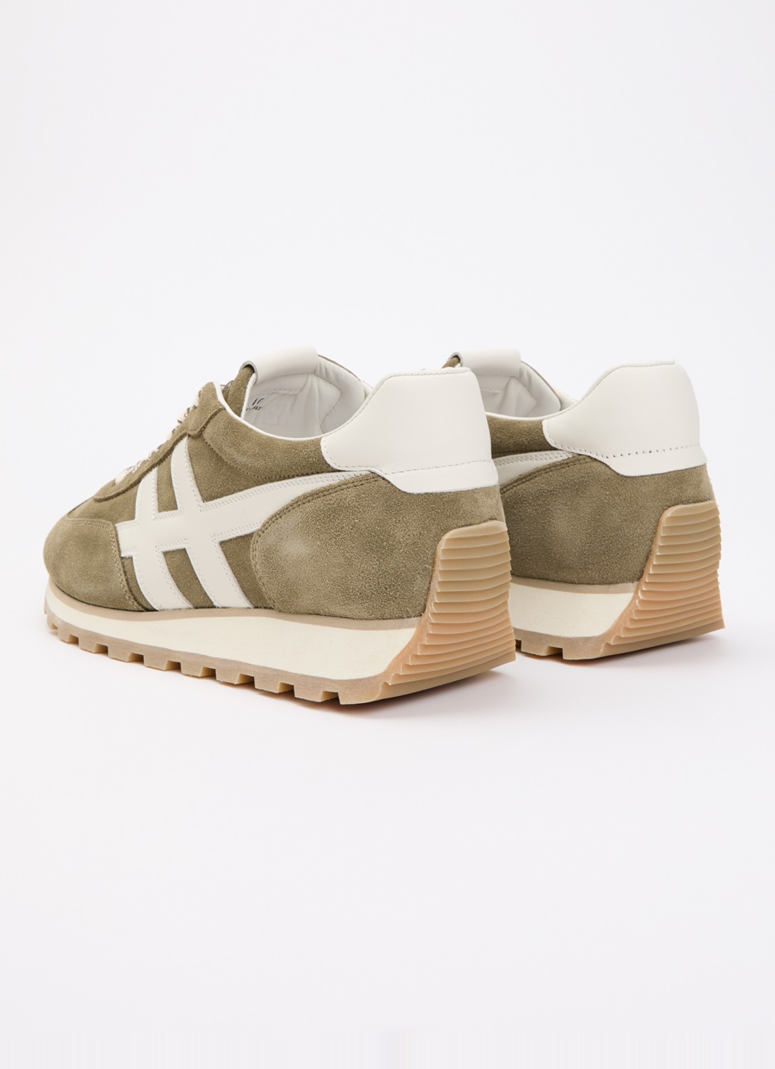 Hogan H701 86er sneaker van suède  - achterkant 2 olijfgroen